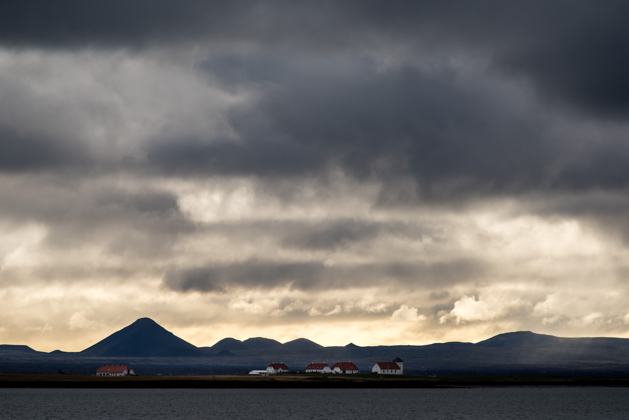 Clouds over Reykjavik.