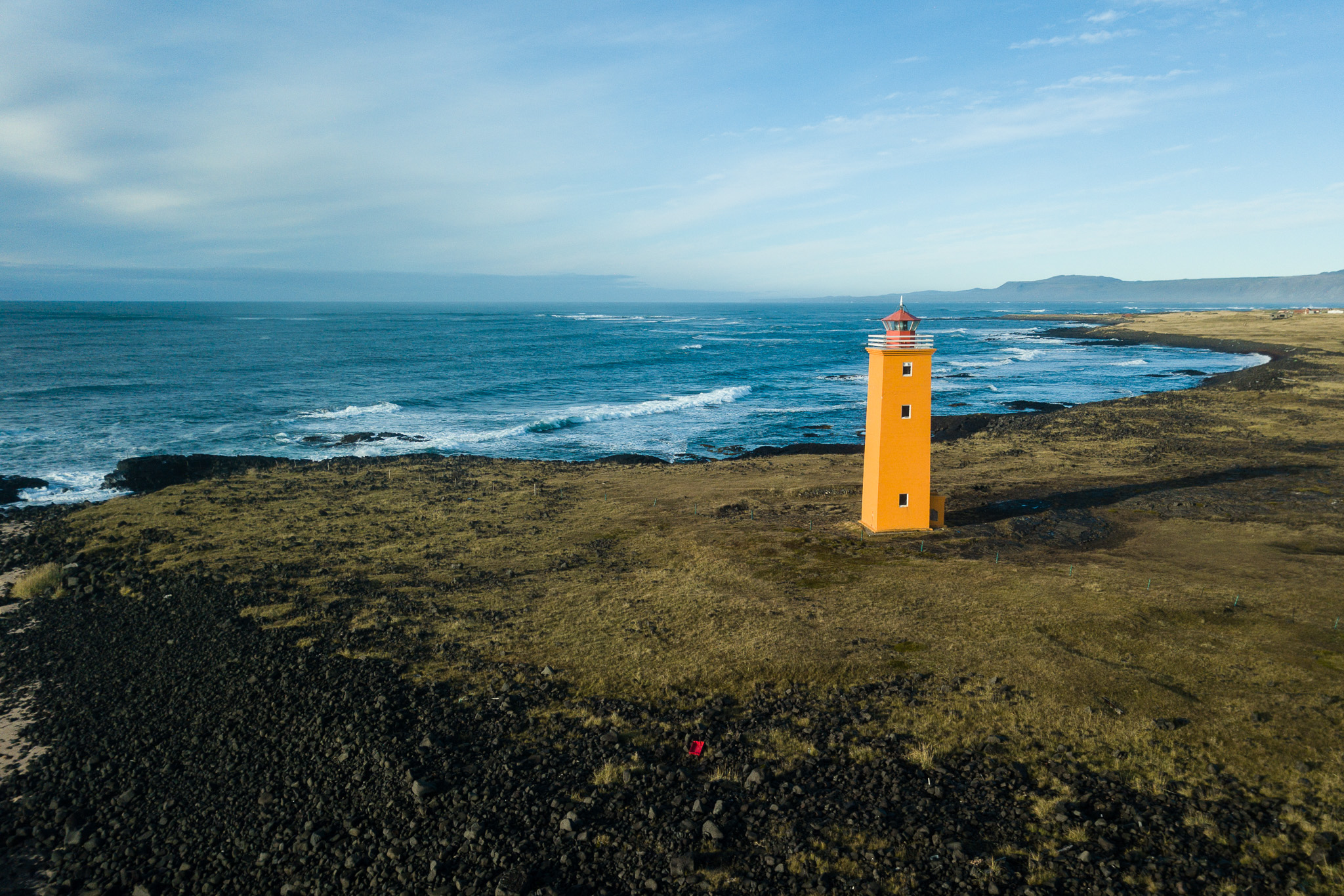 Flying over Reykjanes.