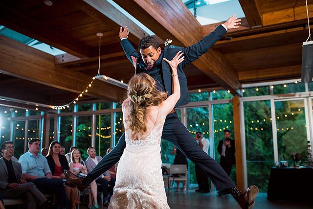 Nobody puts Baby in a corner!
Mitch got some pretty sweet air during an epic first dance lift by L&eacute;a!