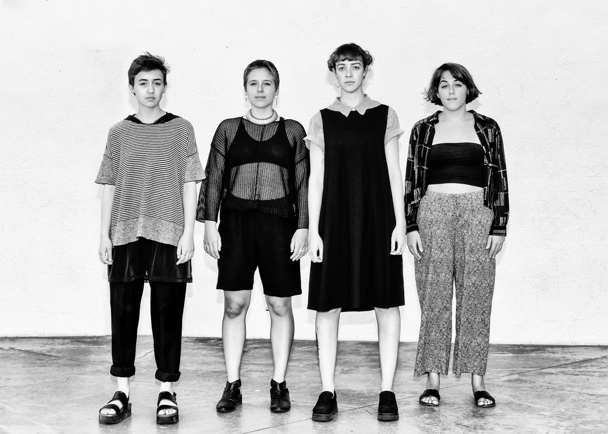 From left to right: Emma Bergman, E Cadoux, Mia Massimino, Sophie Goldberg