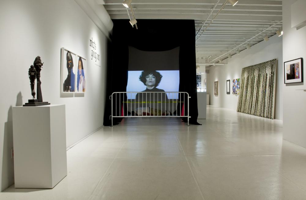 INSTALLATION VIEW OF “WHAT’S GOING ON” AT BOYD | SATELLITE, NEW ORLEANS. PHOTO BY DALE GUNNOE.