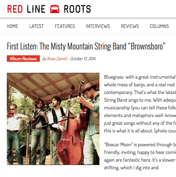 Red Line Roots reviews "Brownsboro"
