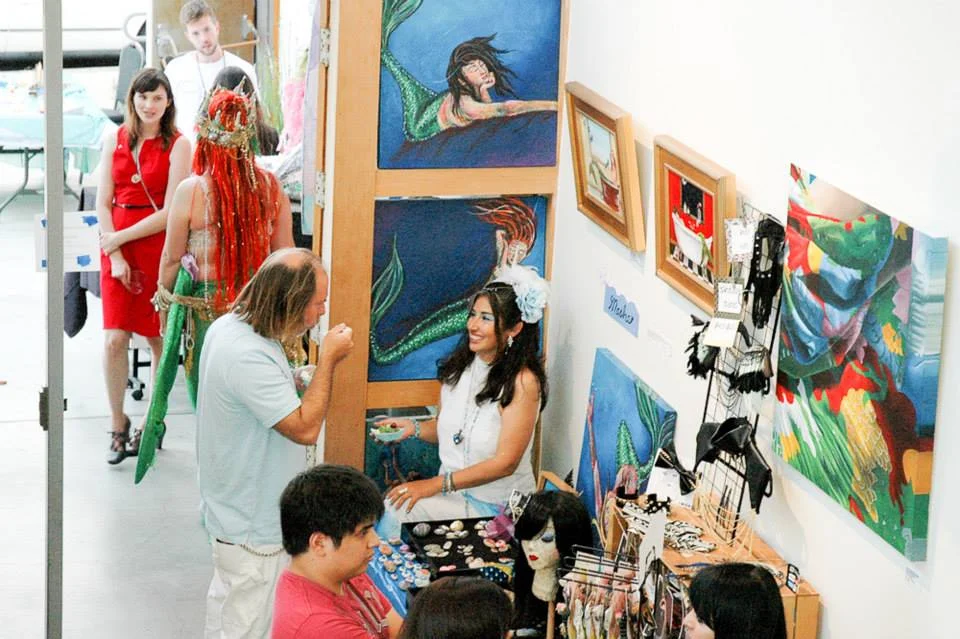 Mermaid art by various creatives.