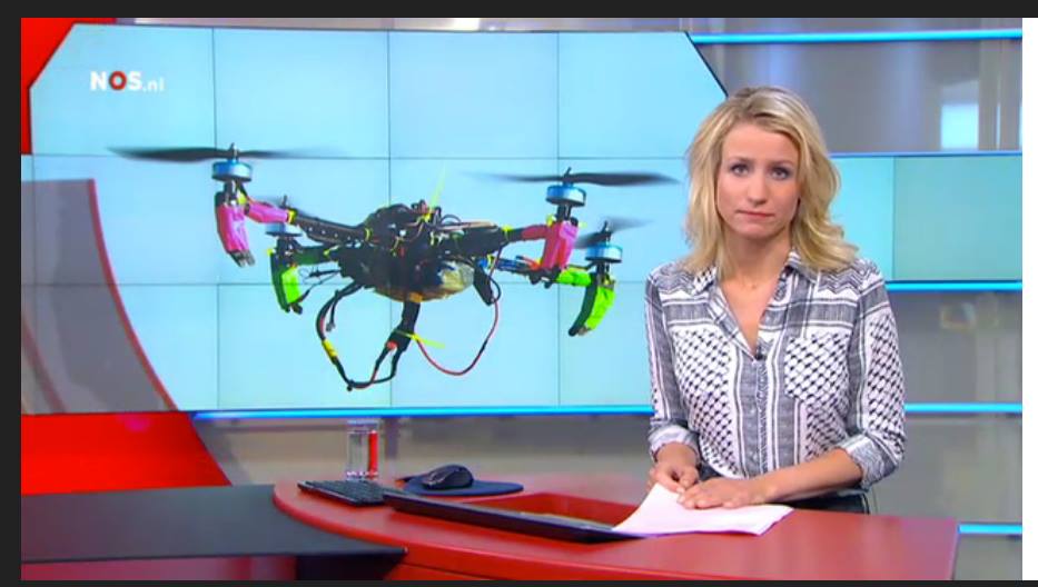 Drones on morning news