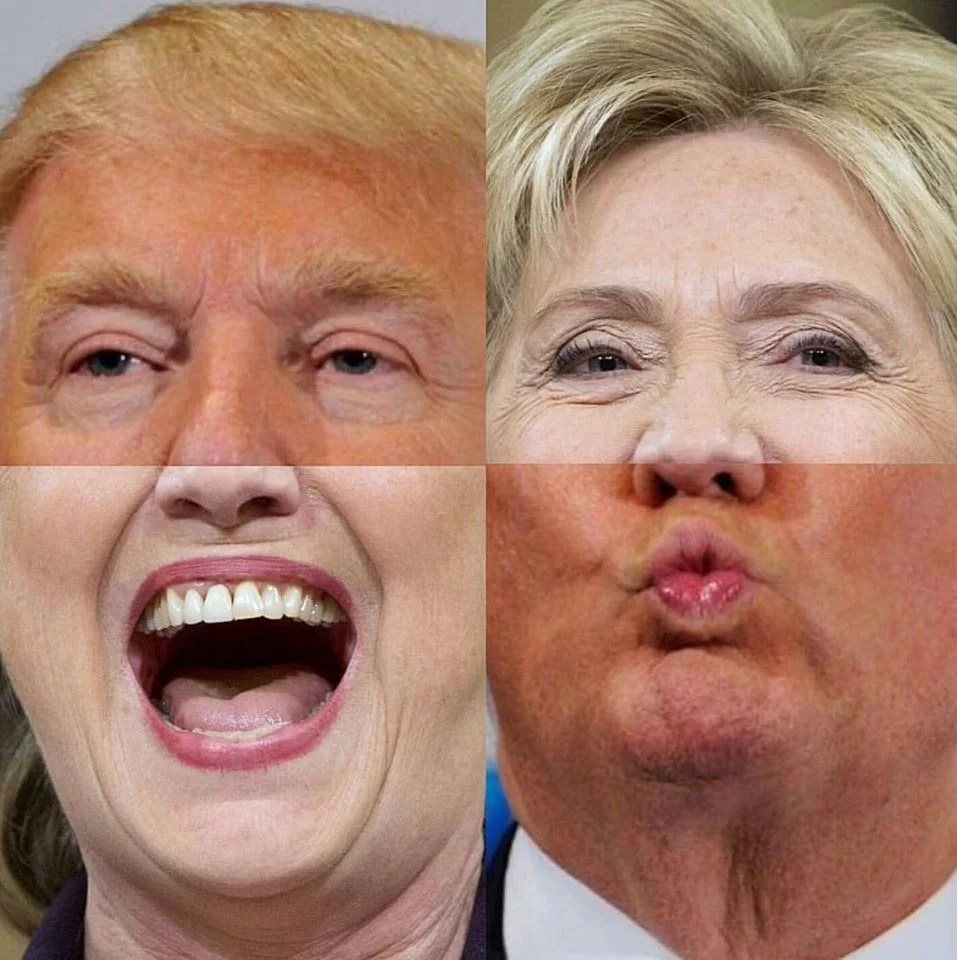Donald Clinton & Hillary Trump are making love not war - via Museum of Internet