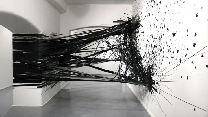 Tape Art Installation by Monika Grzymala