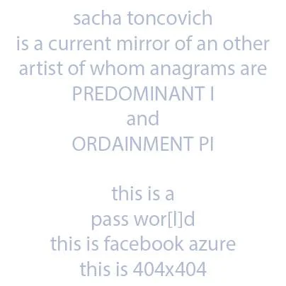 Ortensio Lando + Sacha Toncovich
