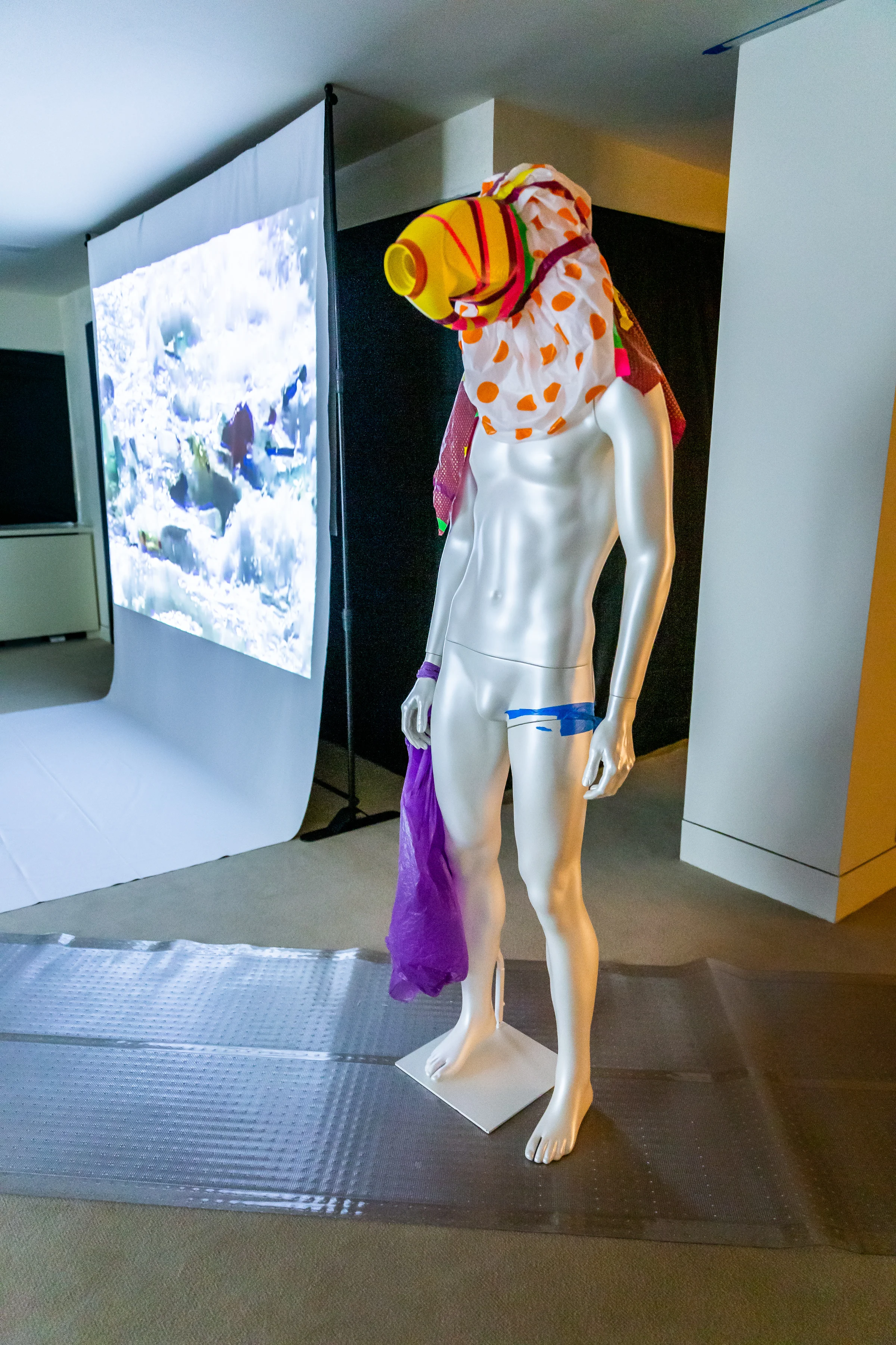  Cheryl Donegan, Mask from The Janice Tapes Series, mixed media, variable dimensions, 2000-2018.     