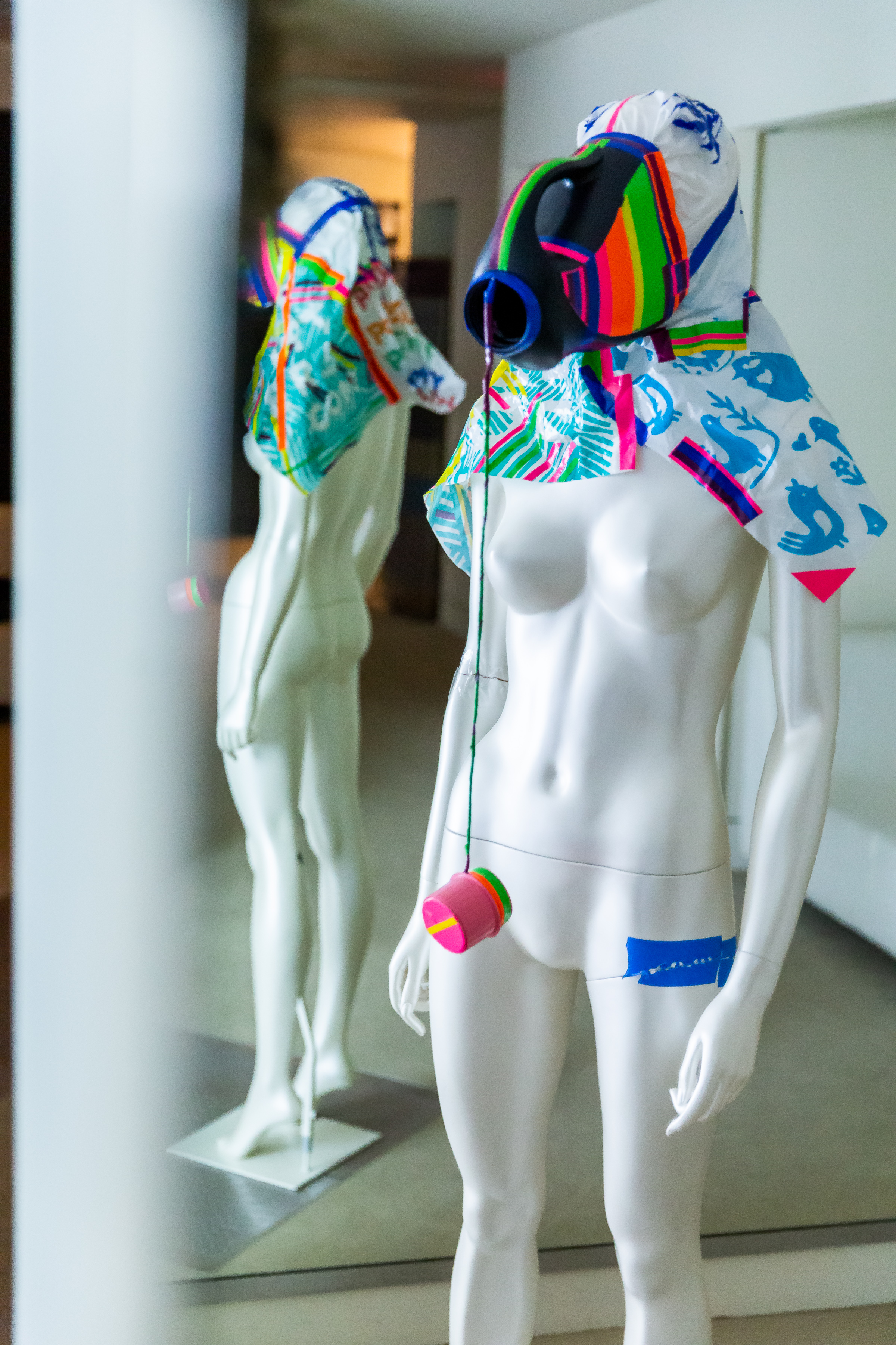  Cheryl Donegan, Mask from The Janice Tapes Series, mixed media, variable dimensions, 2000-2018.     