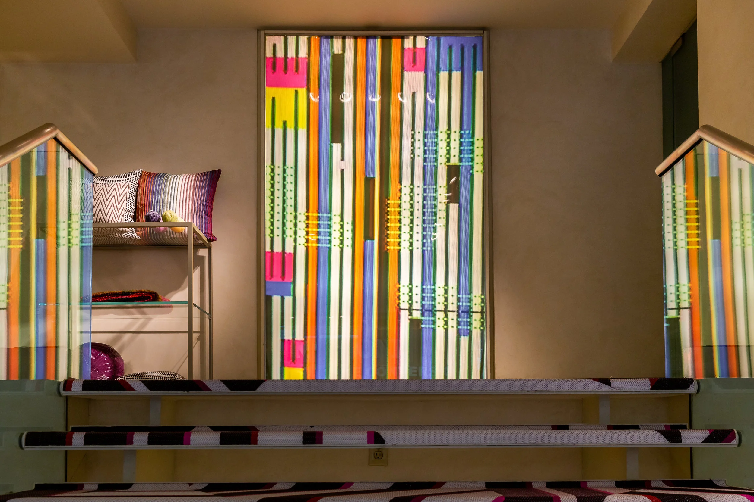 Cheryl Donegan, Lightbox, print on duratrans, variable dimensions, 2018.