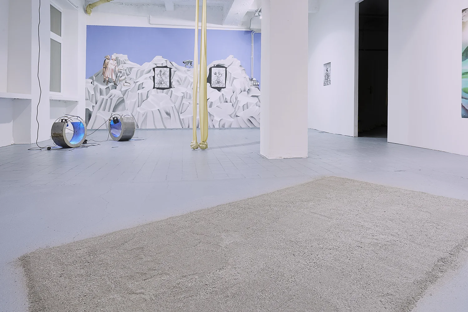 Installation view of the exhibition, ‘Extra-Planetary Commitment’, lítost gallery