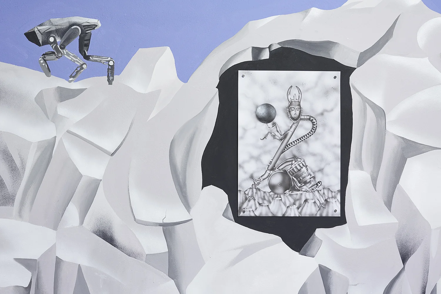 Installation view of the exhibition, ‘Extra-Planetary Commitment’, lítost gallery