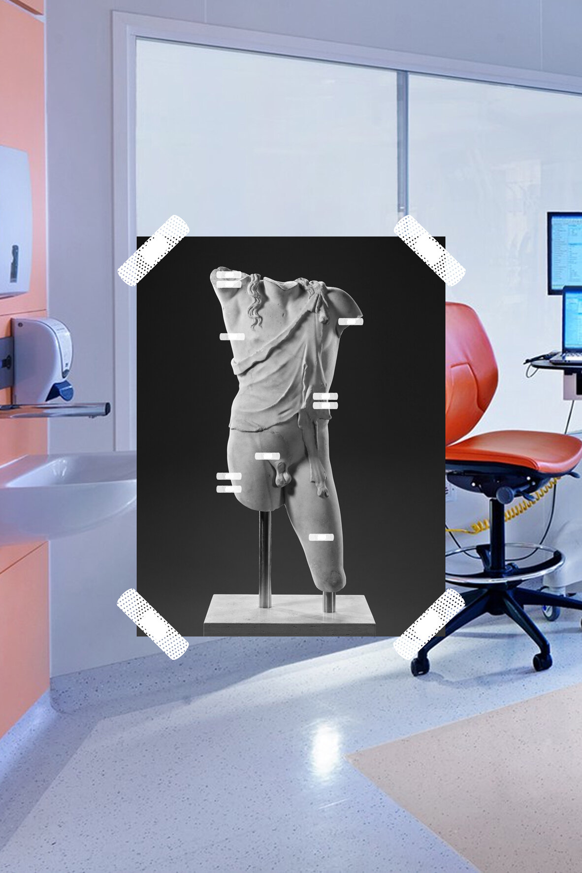 Nicola Gobbetto, Male torso, 2016, collage digitale.jpg