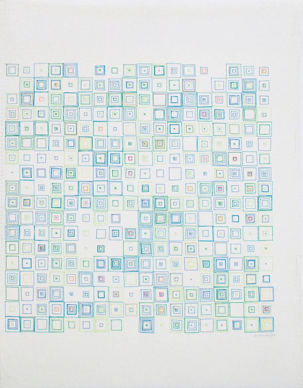 Vera Molnár, (DES)ORDRES, 1974