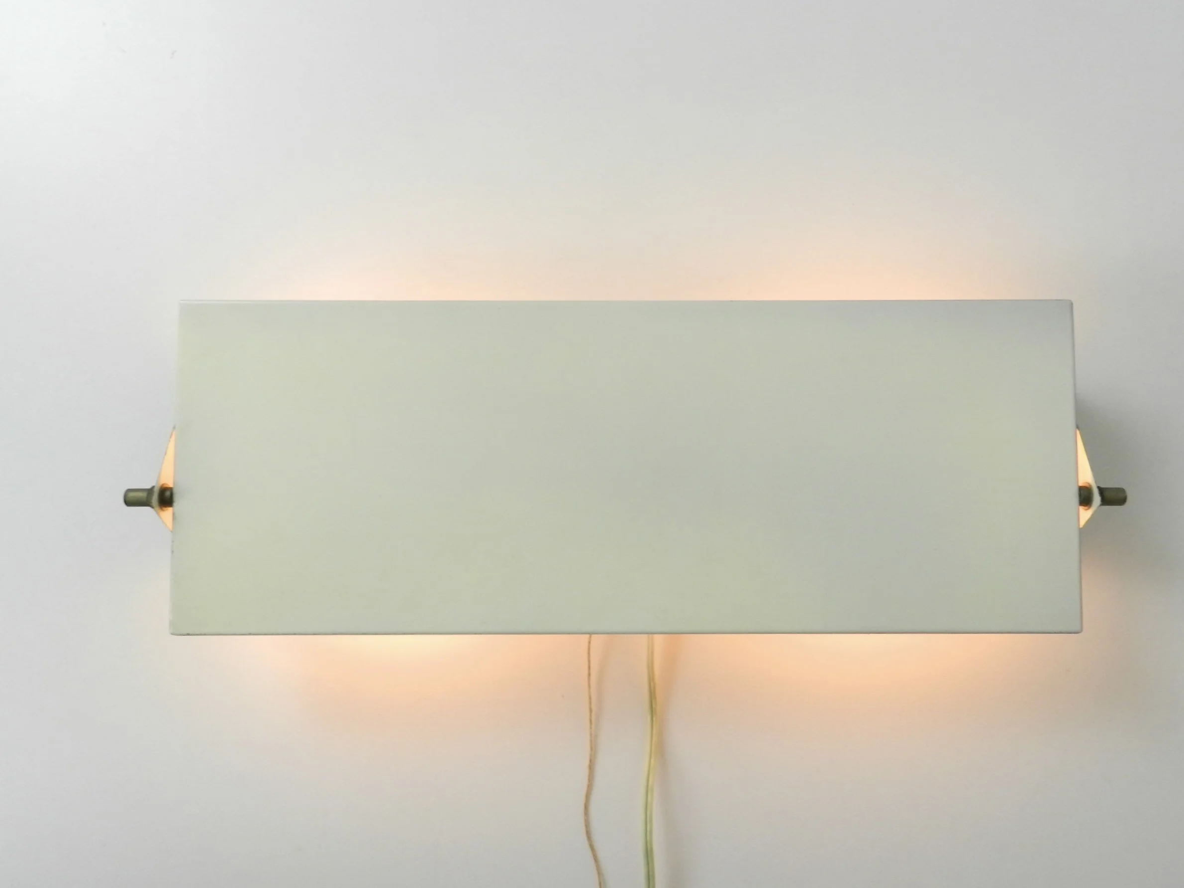 Large mid century wall lamp designed by JJM Hoogervorst for Anvia.  Netherlands, 1950s.