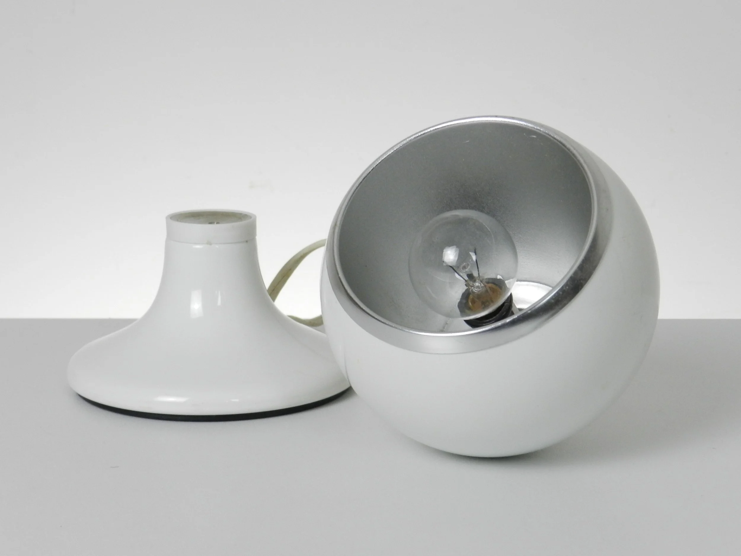 Magnetic eyeball table or wall lamp by Luci Illuminazione Di Interni.  Italy, 1970s.
