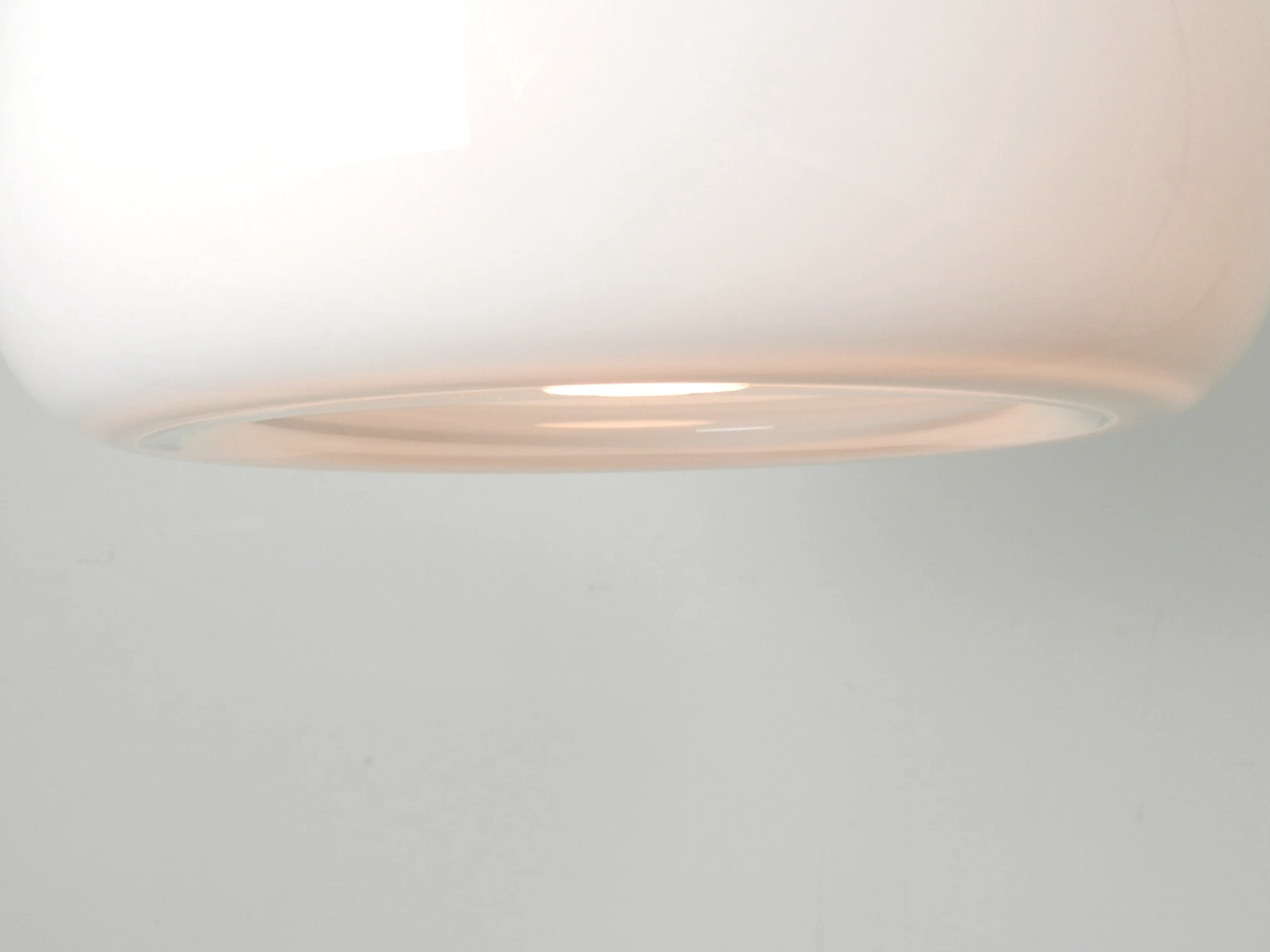 Glass “Sunset Mellem” pendant lamp designed by Per Lutken for Holmegaard.  Denmark, 1980s.