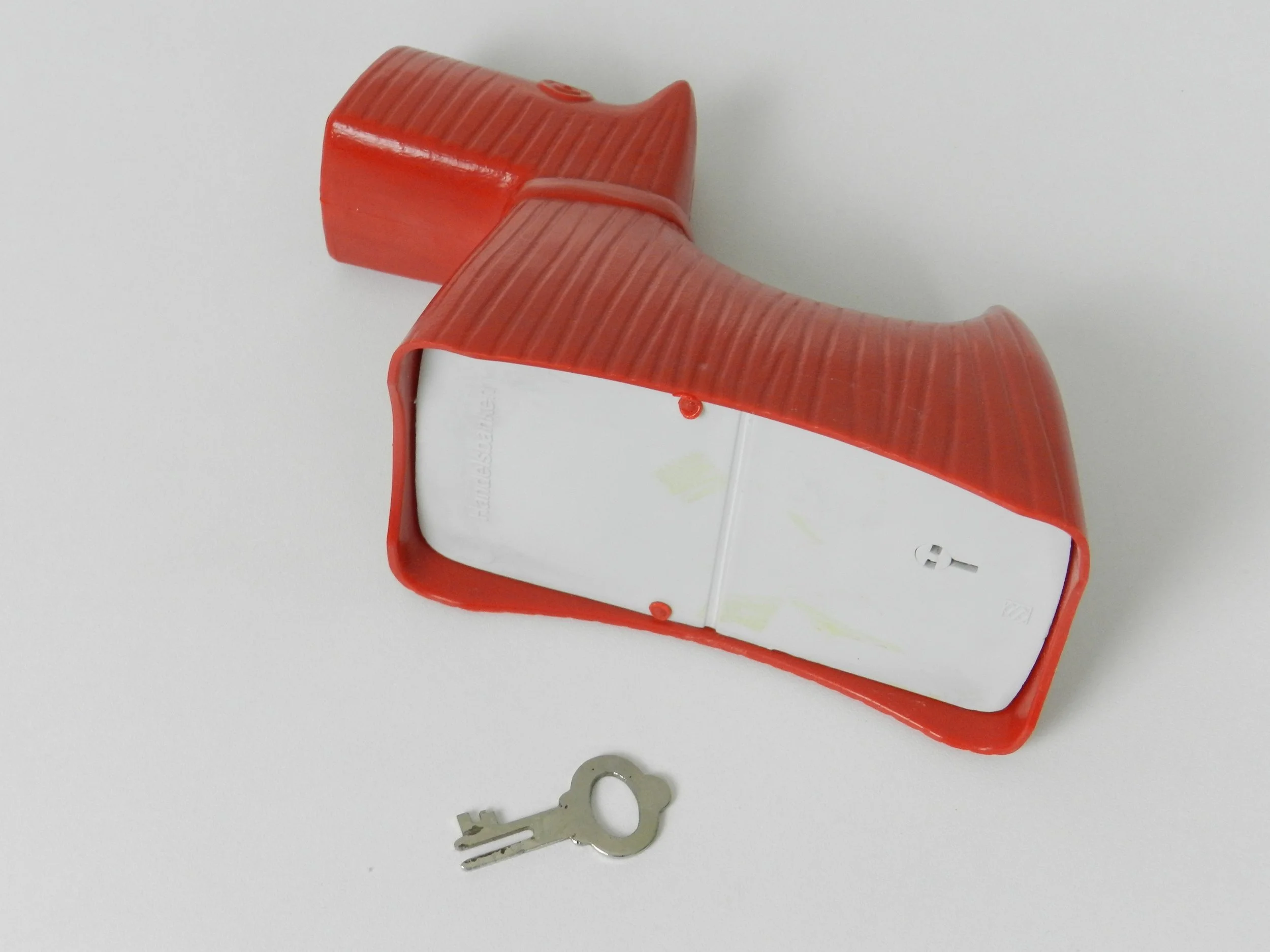 Plastic bank designed by Stig Lindberg for Handeisbanken.  Sweden.