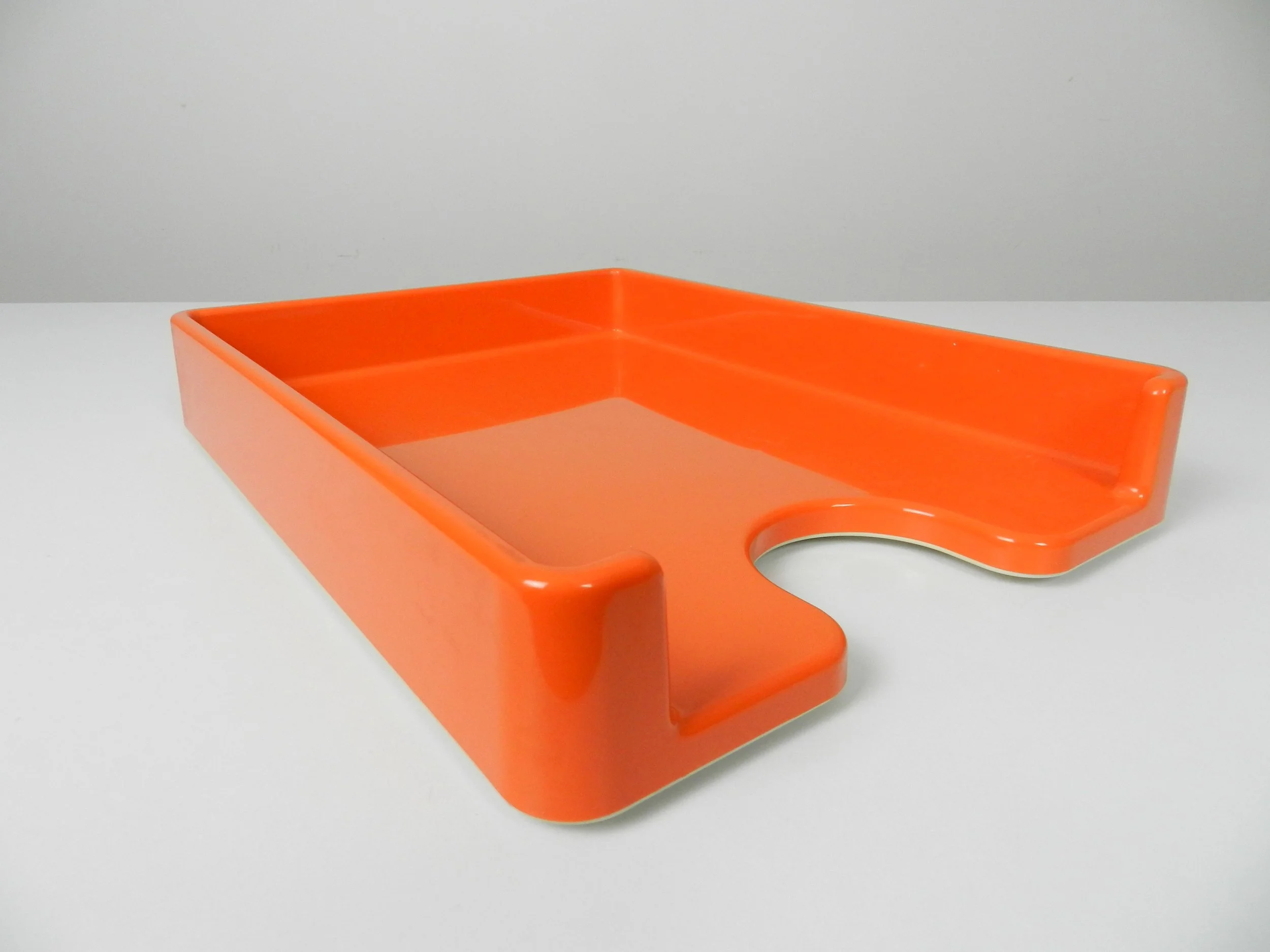 Space age plastic paper tray by Zwingo.  Germany, 1970s.