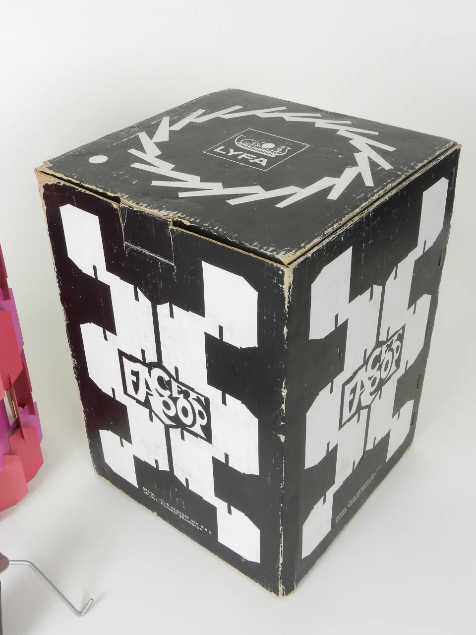 Facet Pop pendant lamp designed by Louis Weisdorf for Lyfa.  Denmark, 1960s.