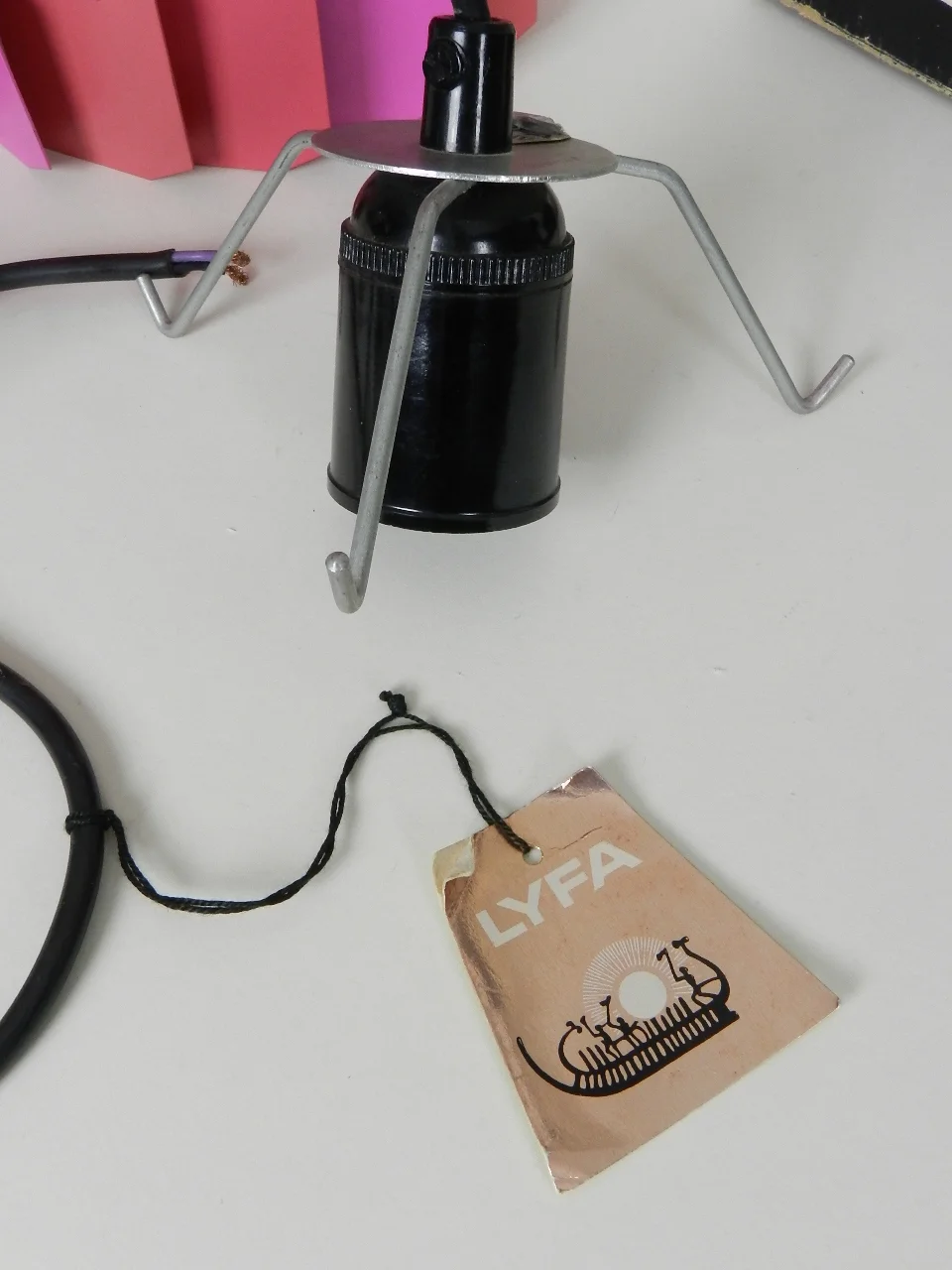 Facet Pop pendant lamp designed by Louis Weisdorf for Lyfa.  Denmark, 1960s.