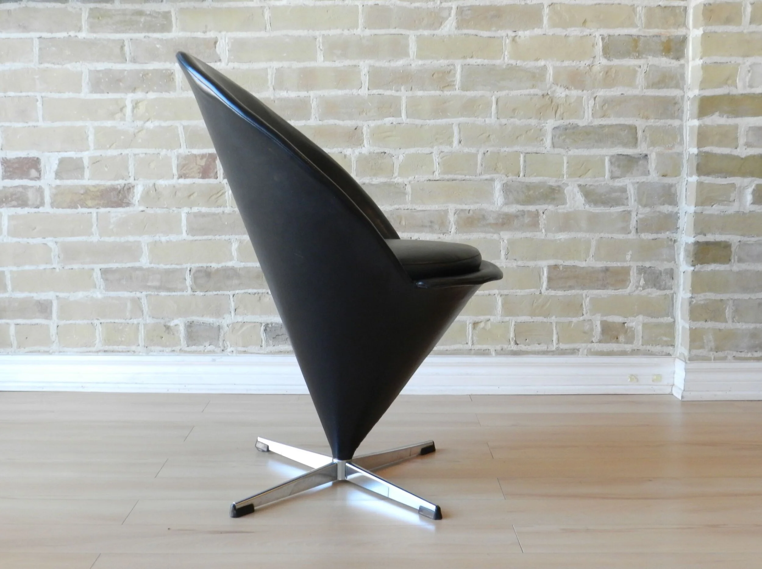 Cone chair designed by Verner Panton for Plus-Linje.  Denmark, 1960s.