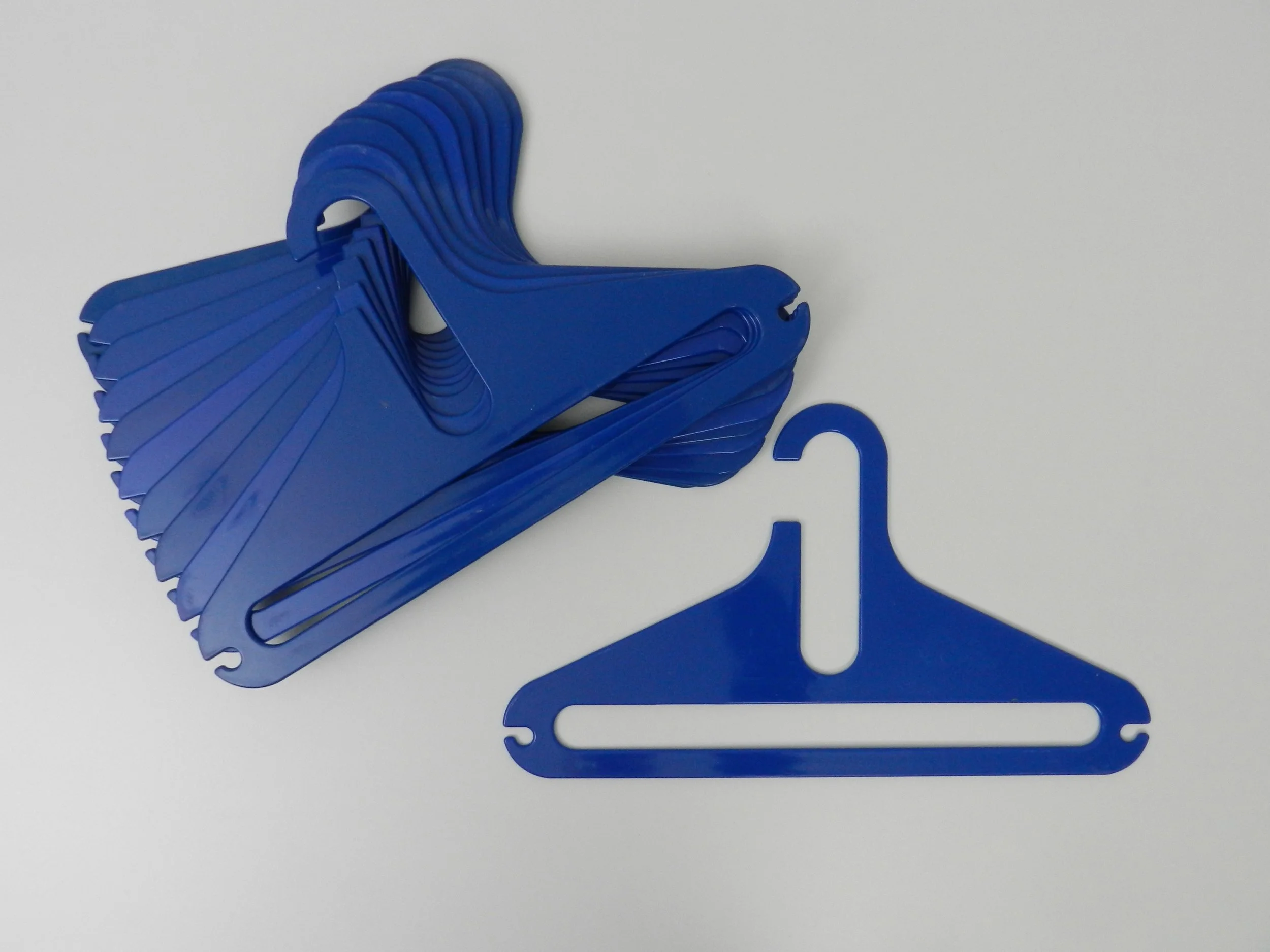 Space age plastic “Finesse” hangers by Levco.  Japan, 1970s.