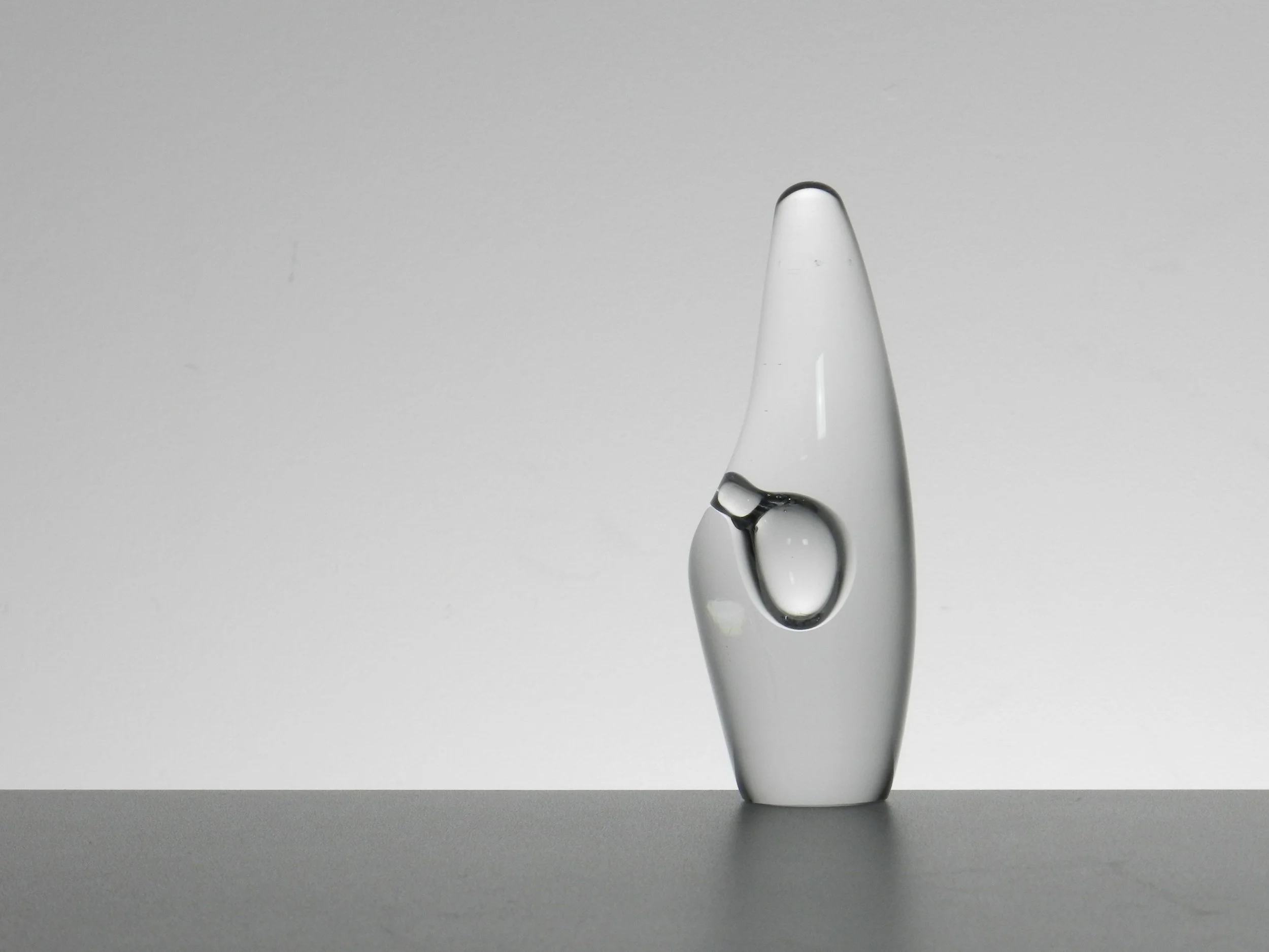 Glass “Orkidea” vase by Timo Sarpaneva for Iittala.  Finland, 1950s.