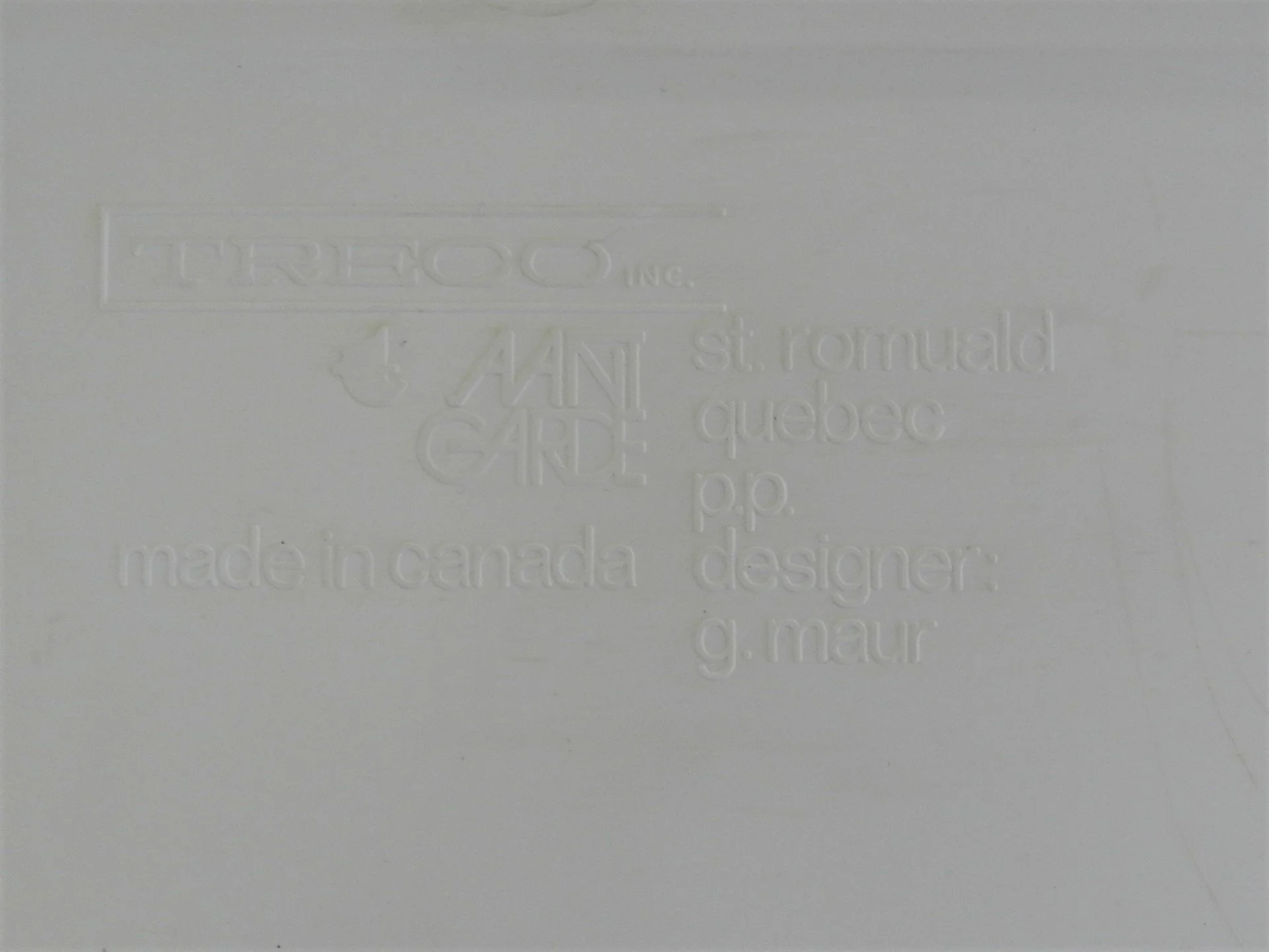 Space age modular ABS plastic shelf unit designed by Giovanni Maur for Treco.  Canada, 1970s.