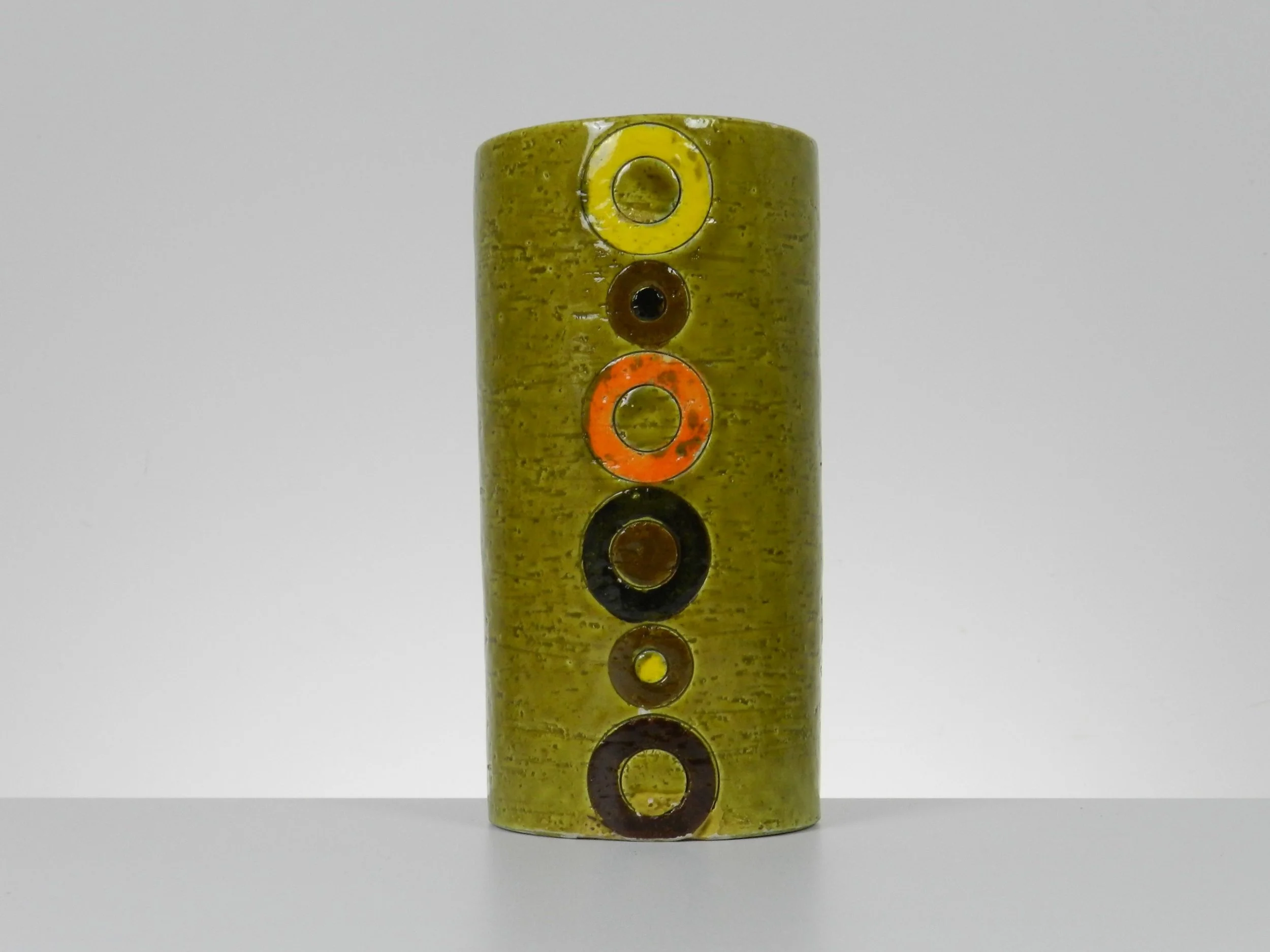 Mid century modern ceramic vase.  Italy, 1950s.