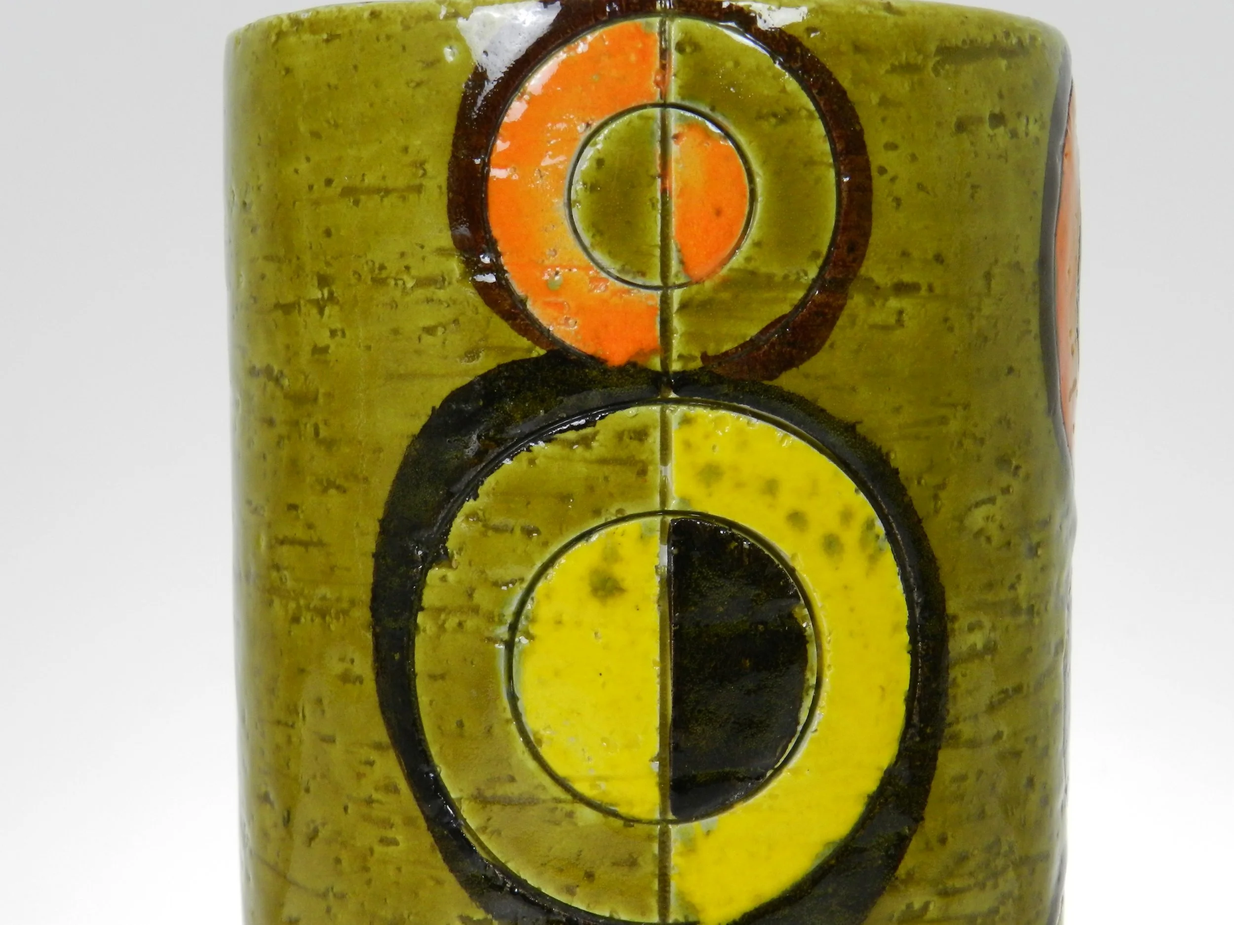 Mid century modern ceramic vase.  Italy, 1950s.