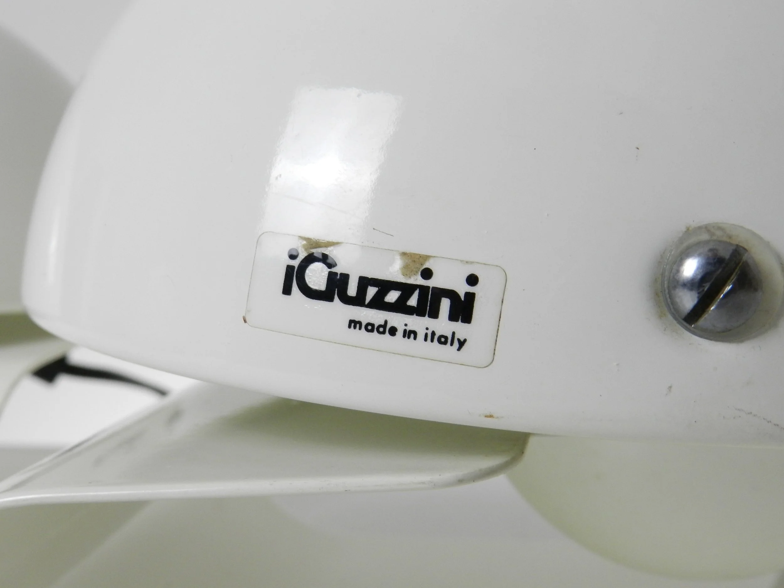 Pair of space age Bugia lamps designed by Giuseppe Cormio for Guzzini.  Italy, 1970s.