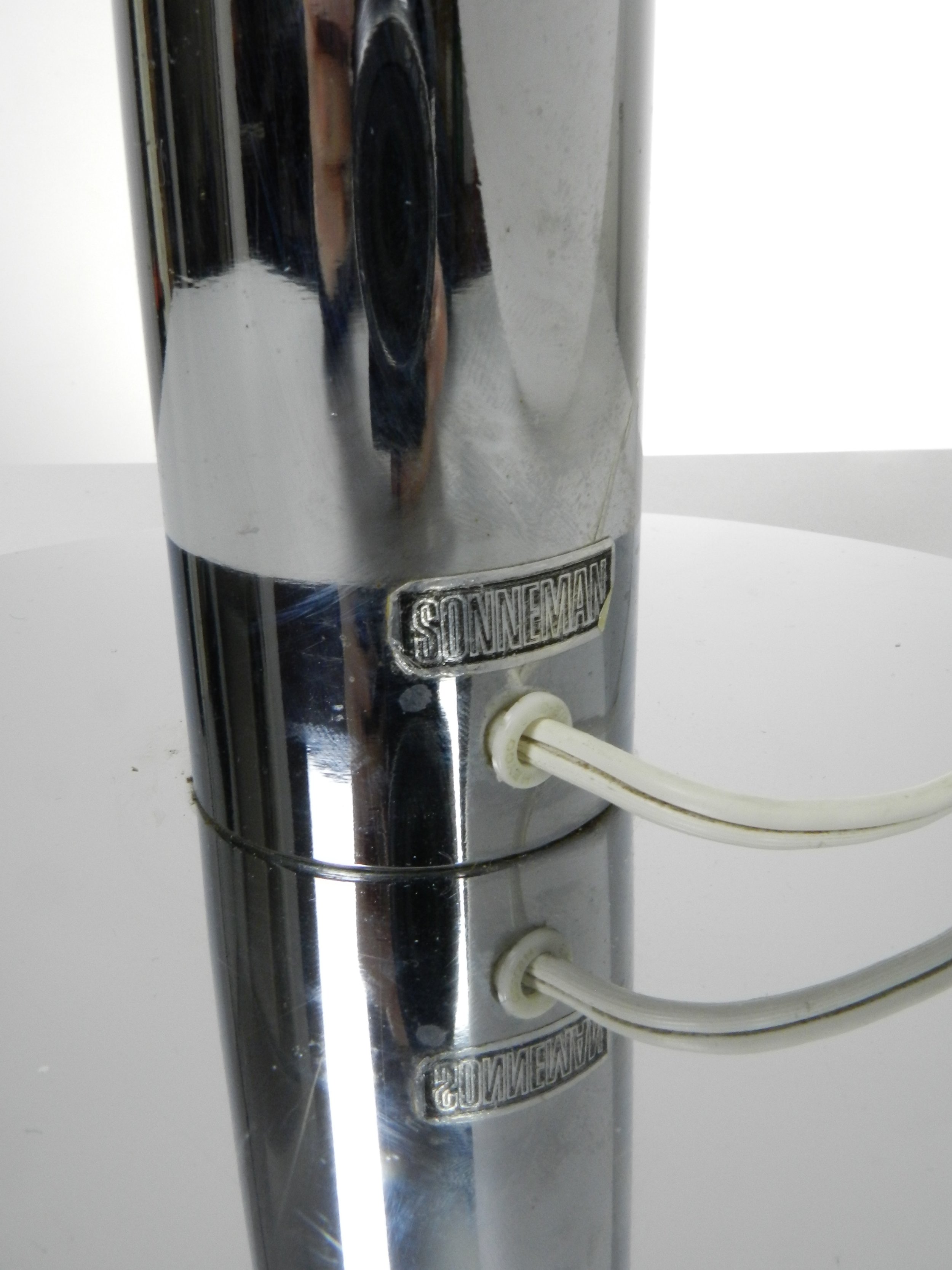 Monumental “Lollipop” lamp designed by Robert Sonneman.  USA, 1970s.
