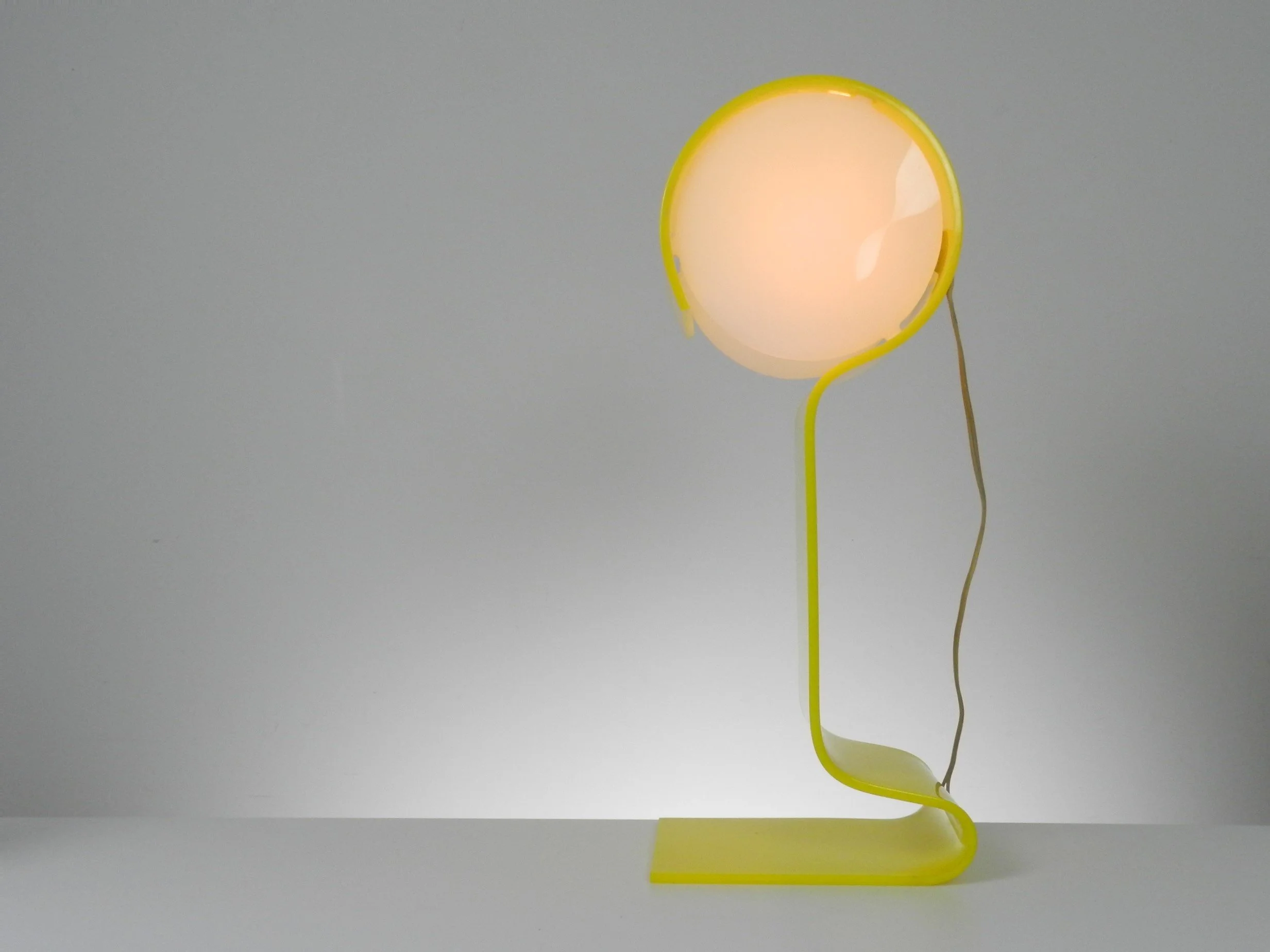 Space age Glo-Up acrylic lamp designed by Douglas Ball and John Berezowsky for Danesco.  Canada, 1970s.