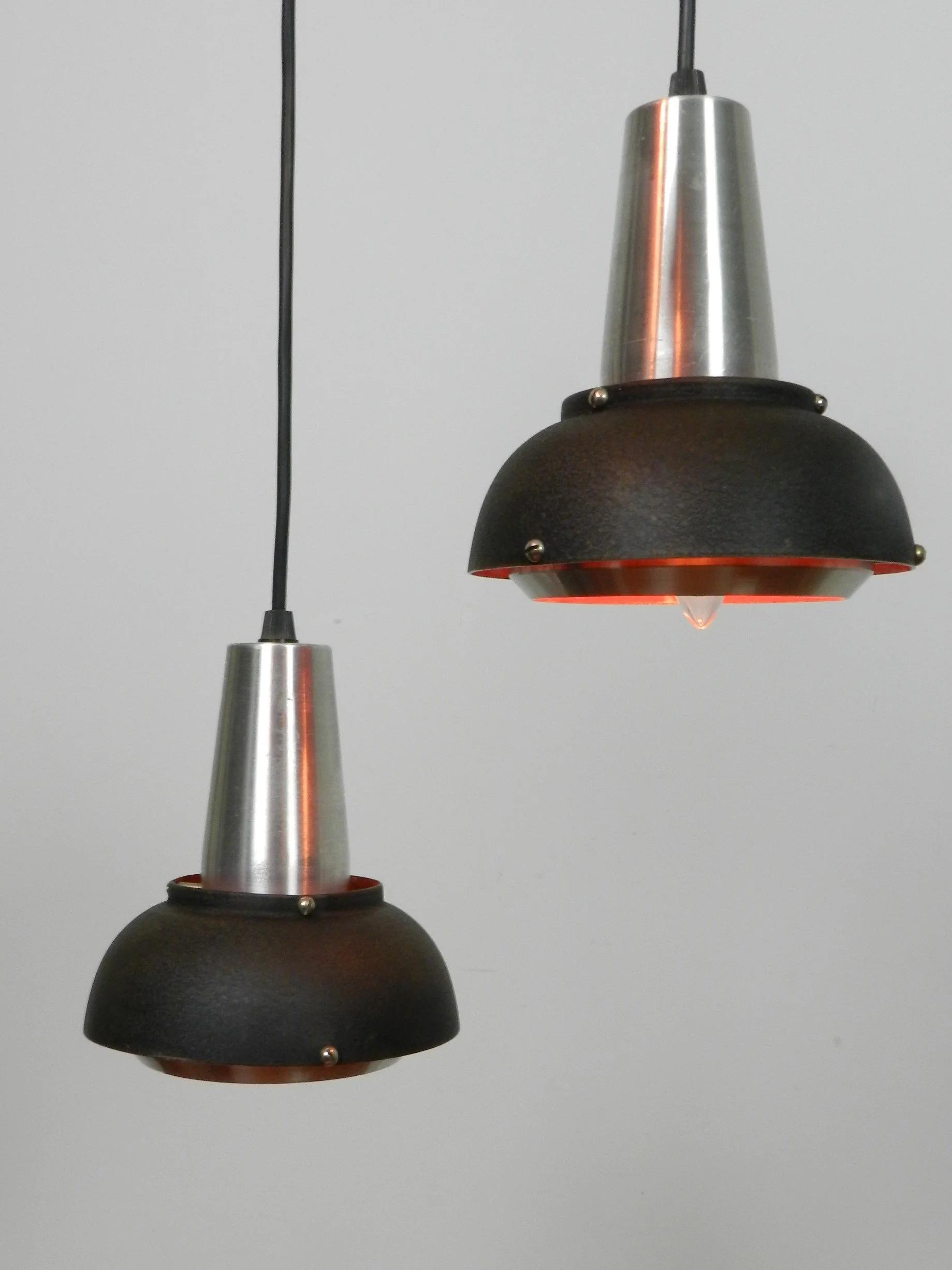 Mid century modern cascade chandelier by Lakro .  Netherlands, 1960s.