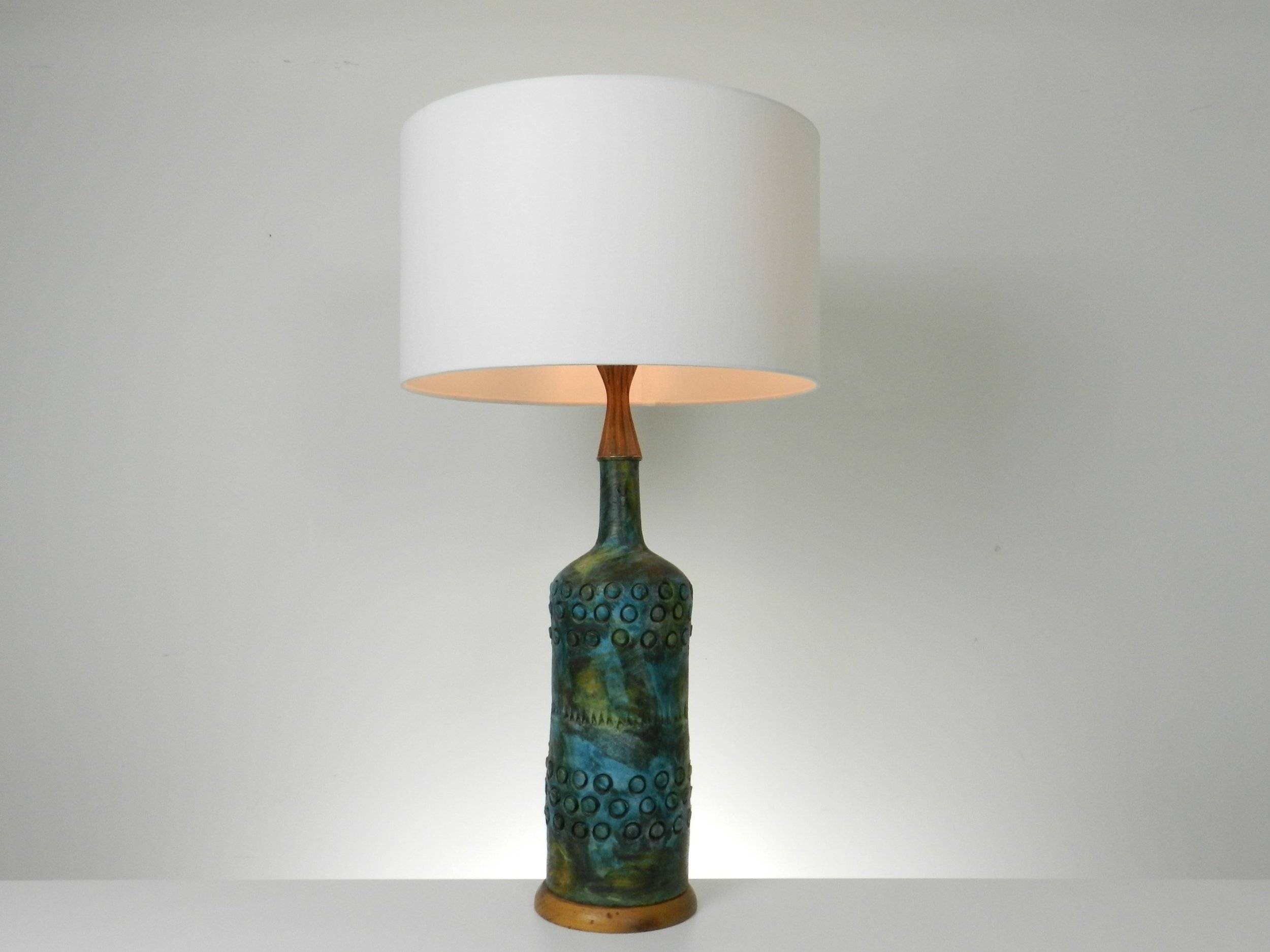 Ceramic Sea Garden lamp designed Alvino Bagni for Raymor. <br/><br