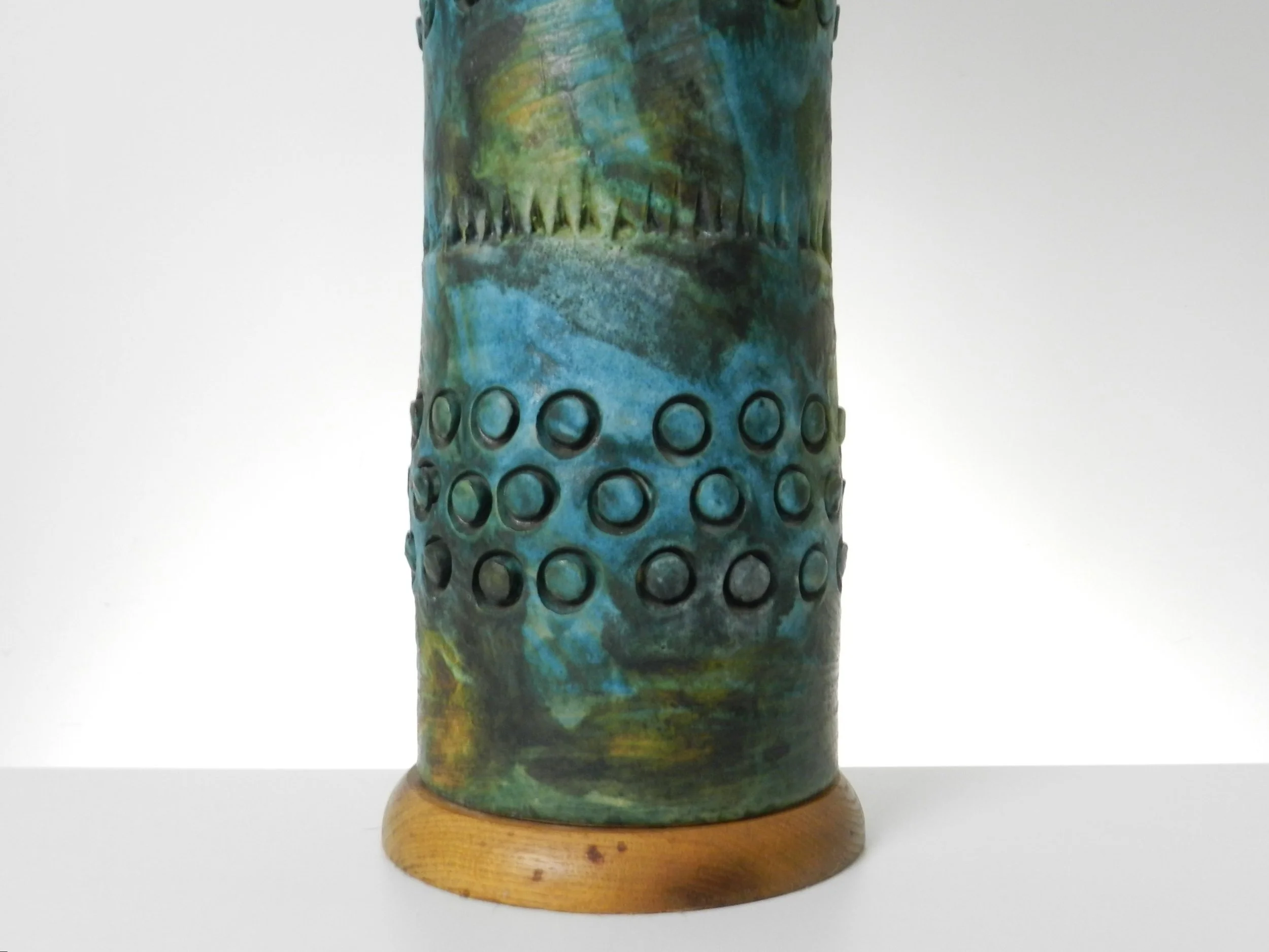 イタリア陶器　Alvino Bagni　ミッドセンチュリーデザイン UNUSUAL ALVINO BAGNI 'AUTUMN SUNSET' VASE (ITALY) – MODERN REDUX