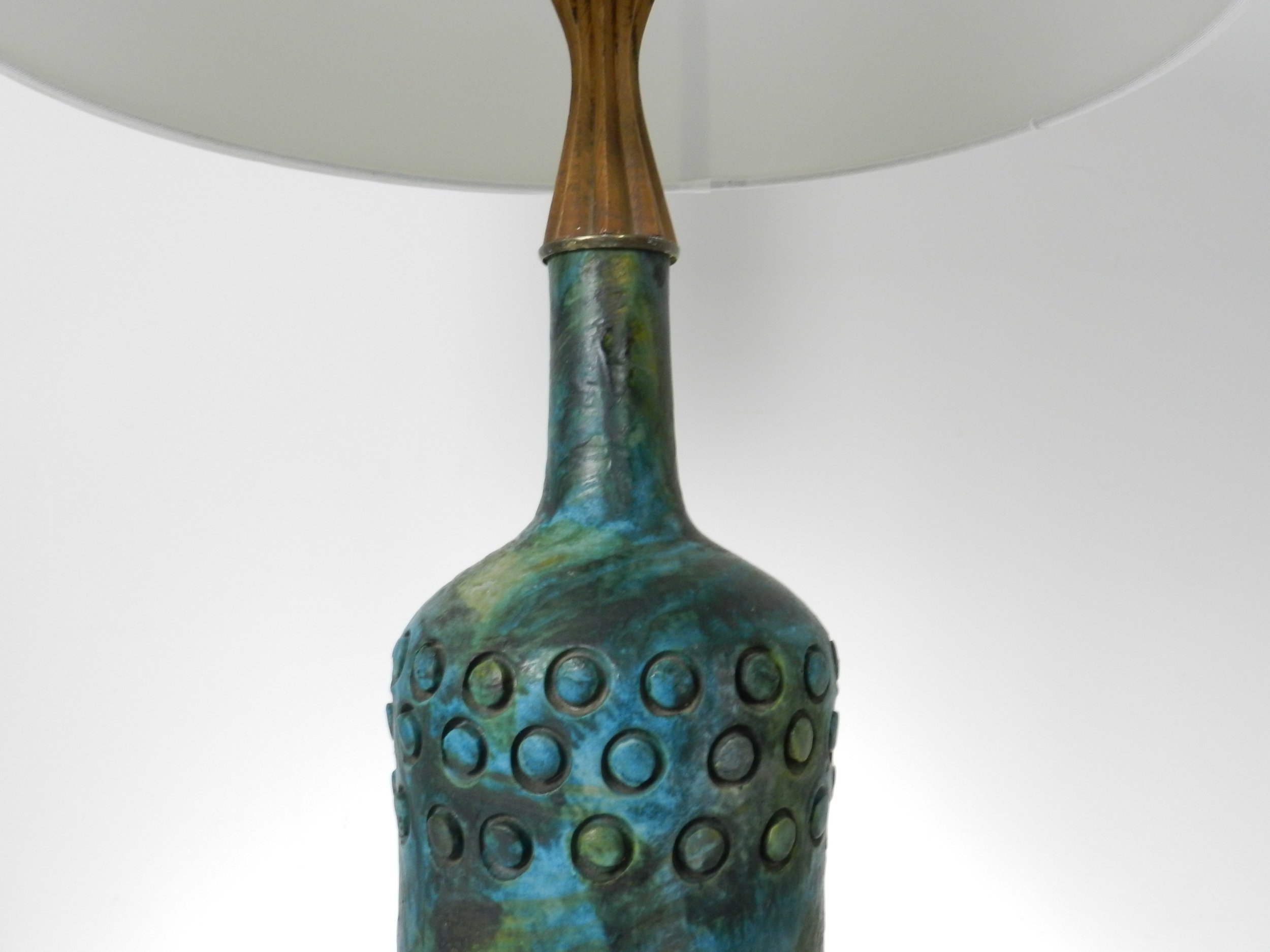 Ceramic Sea Garden lamp designed Alvino Bagni for Raymor. <br/><br
