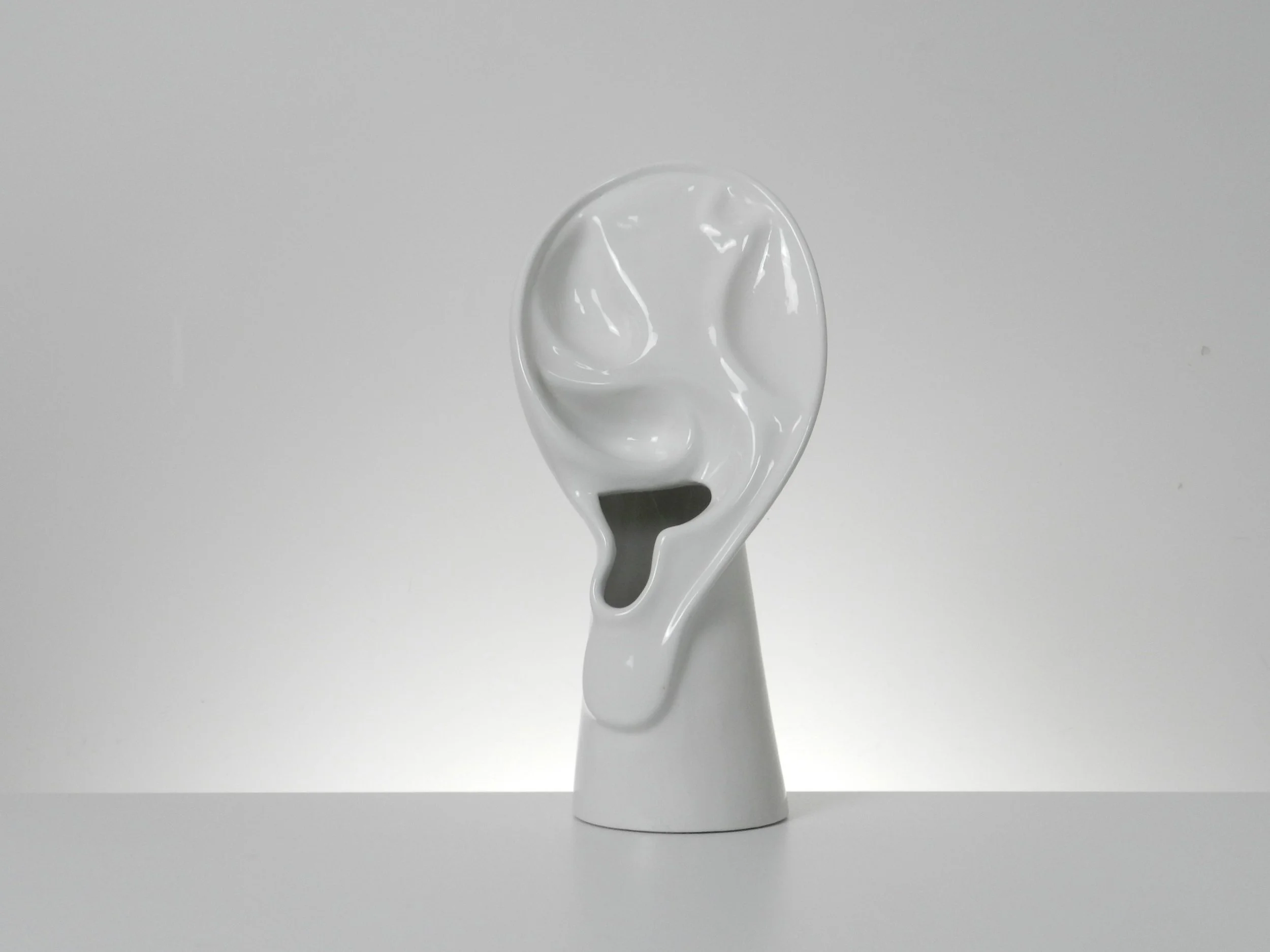 Ceramic vase by Mancer, design M. Edelman and distributed by Raymor.  Italy, 1970s.