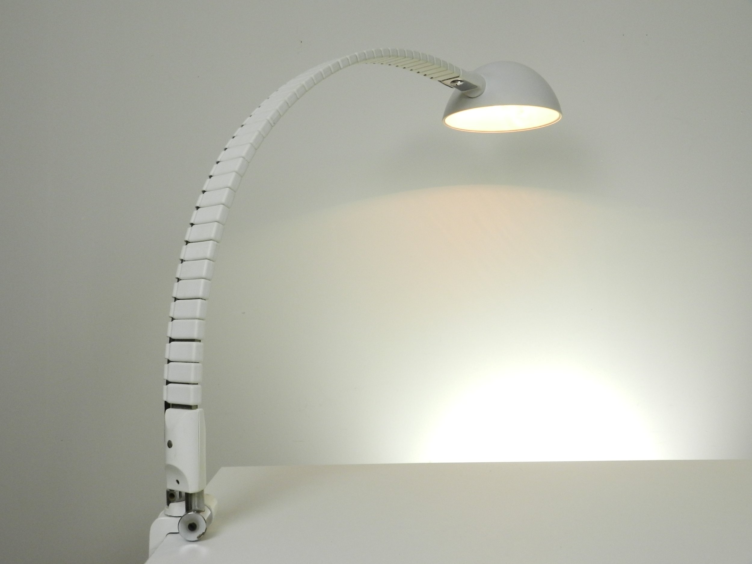 Flex desk lamp designed by Elio Martinelli for Martinelli Luce.  Italy, 1970s.