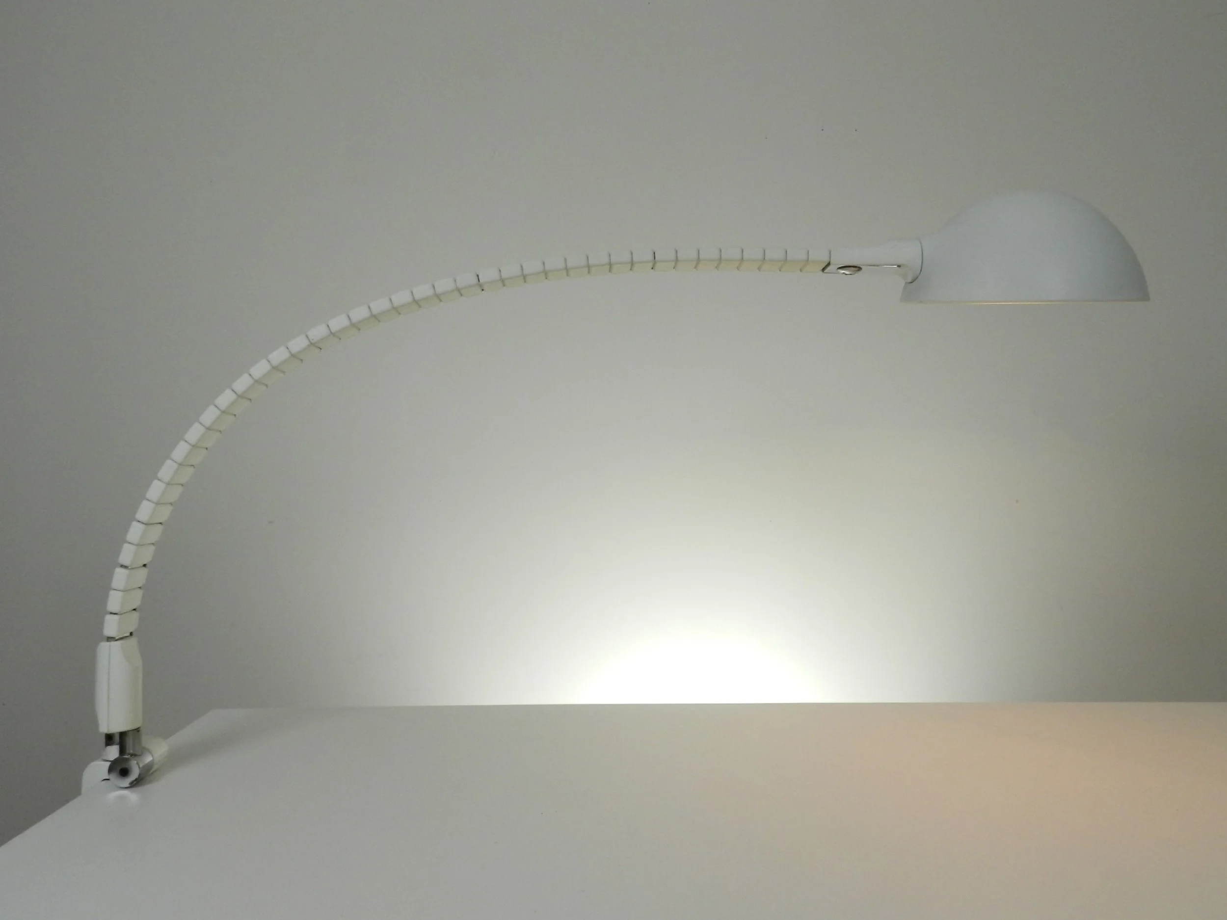 Flex desk lamp designed by Elio Martinelli for Martinelli Luce.  Italy, 1970s.