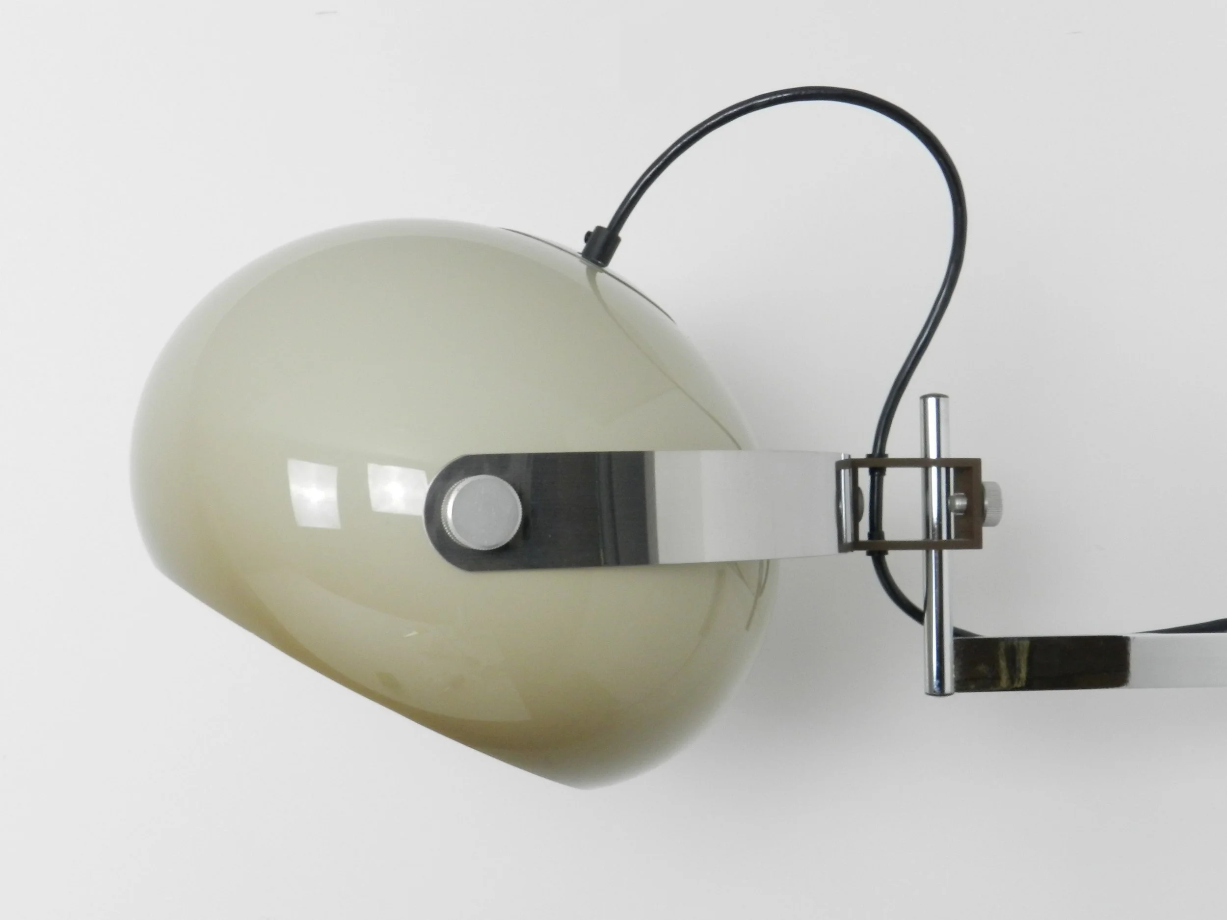 Space age articulating wall lamp by Dijkstra.  Netherlands, 1970s.