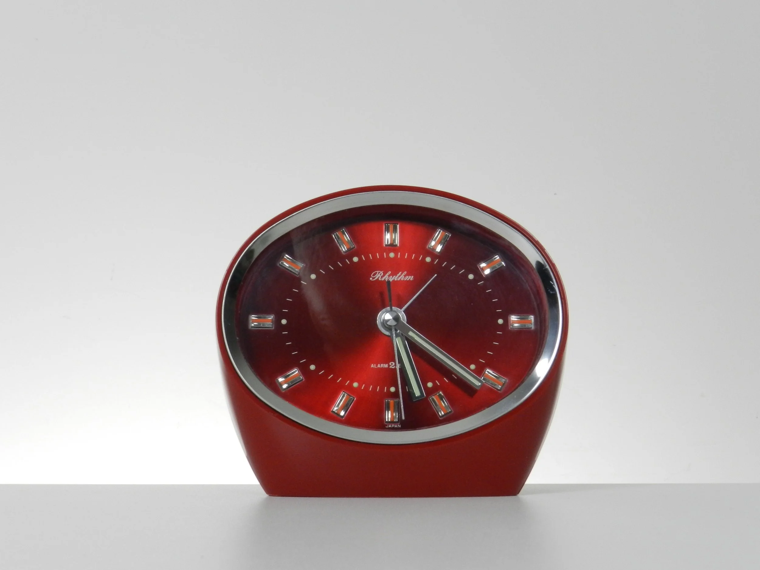 Space age alarm clock by Rhythm.  Japan, 1960s.