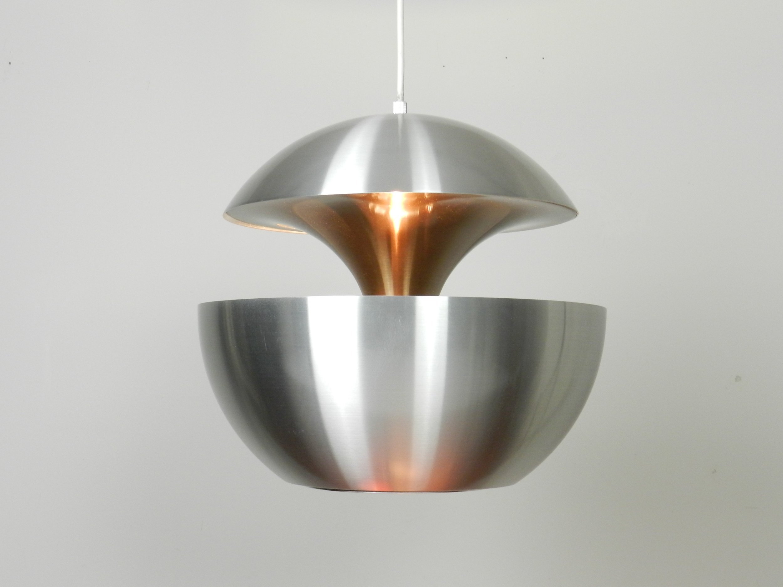 Mid century “Springfontien” pendant lamp designed Bertrand Balas for Raak Amsterdam.  Netherlands, 1970s.