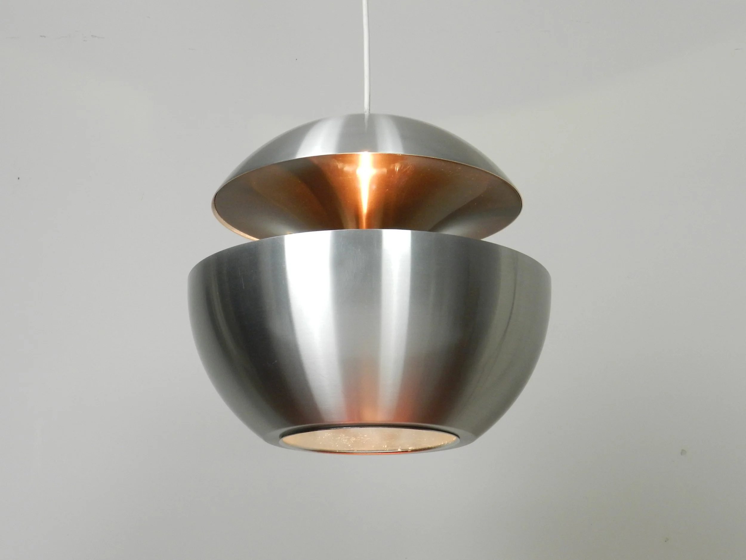 Mid century “Springfontien” pendant lamp designed Bertrand Balas for Raak Amsterdam.  Netherlands, 1970s.