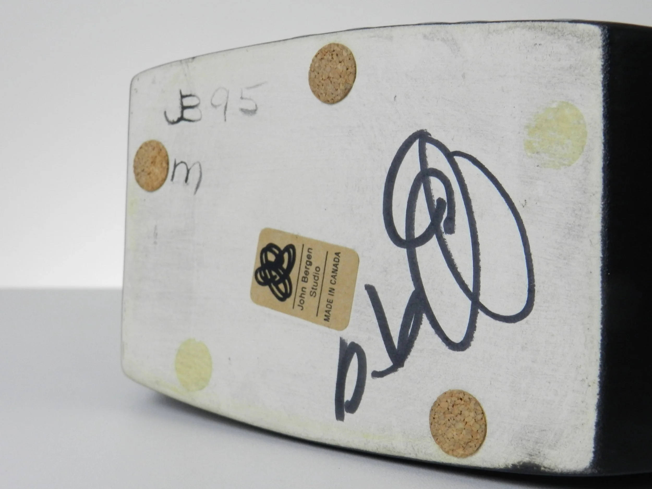 Large post modern ceramic vase designed by John Bergen for John Bergen Studio.  Canada, 1995.