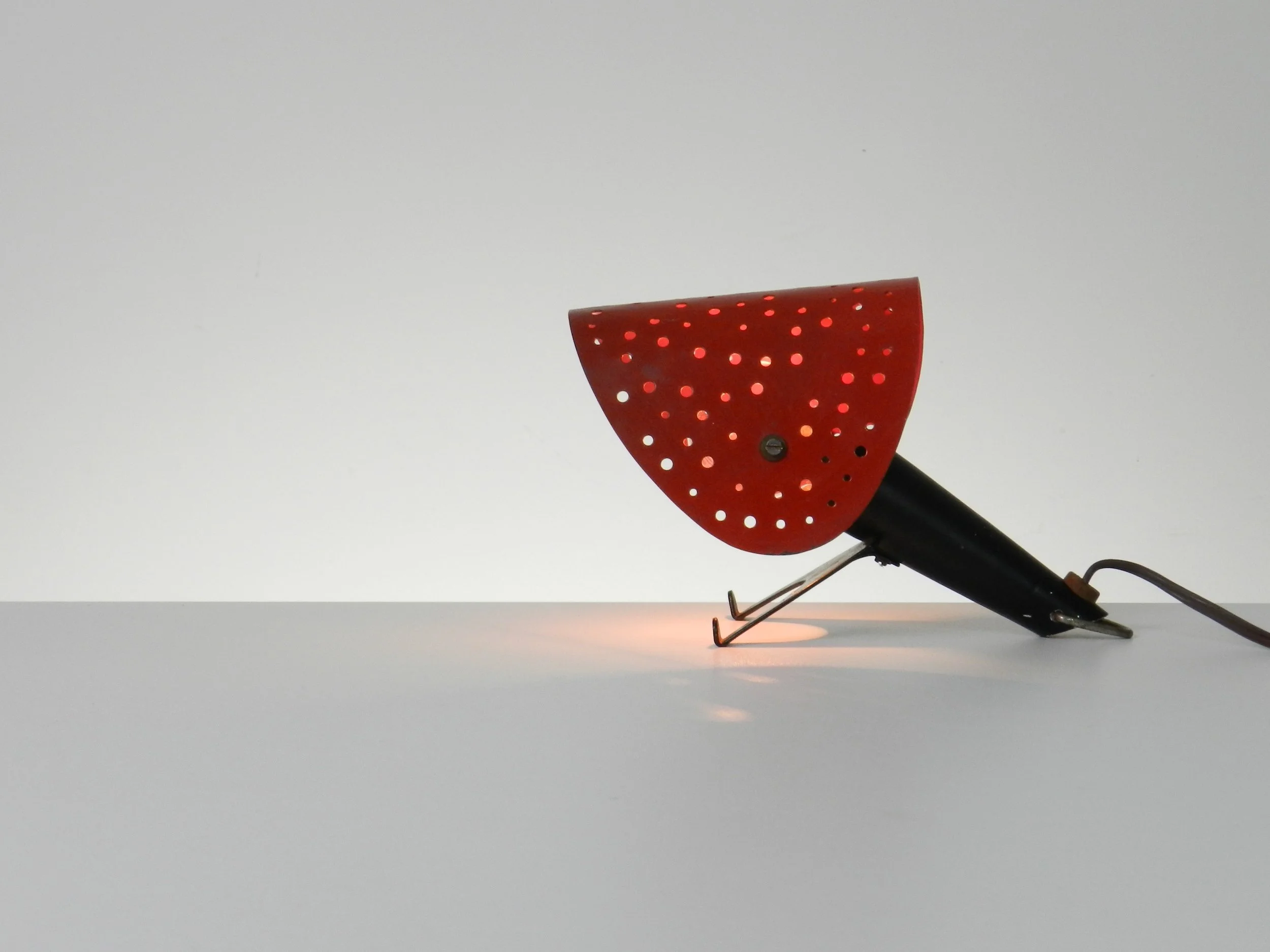 Mid century table or wall lamp designed by Ernest Igl for Hillebrand.  Germany, 1960s.