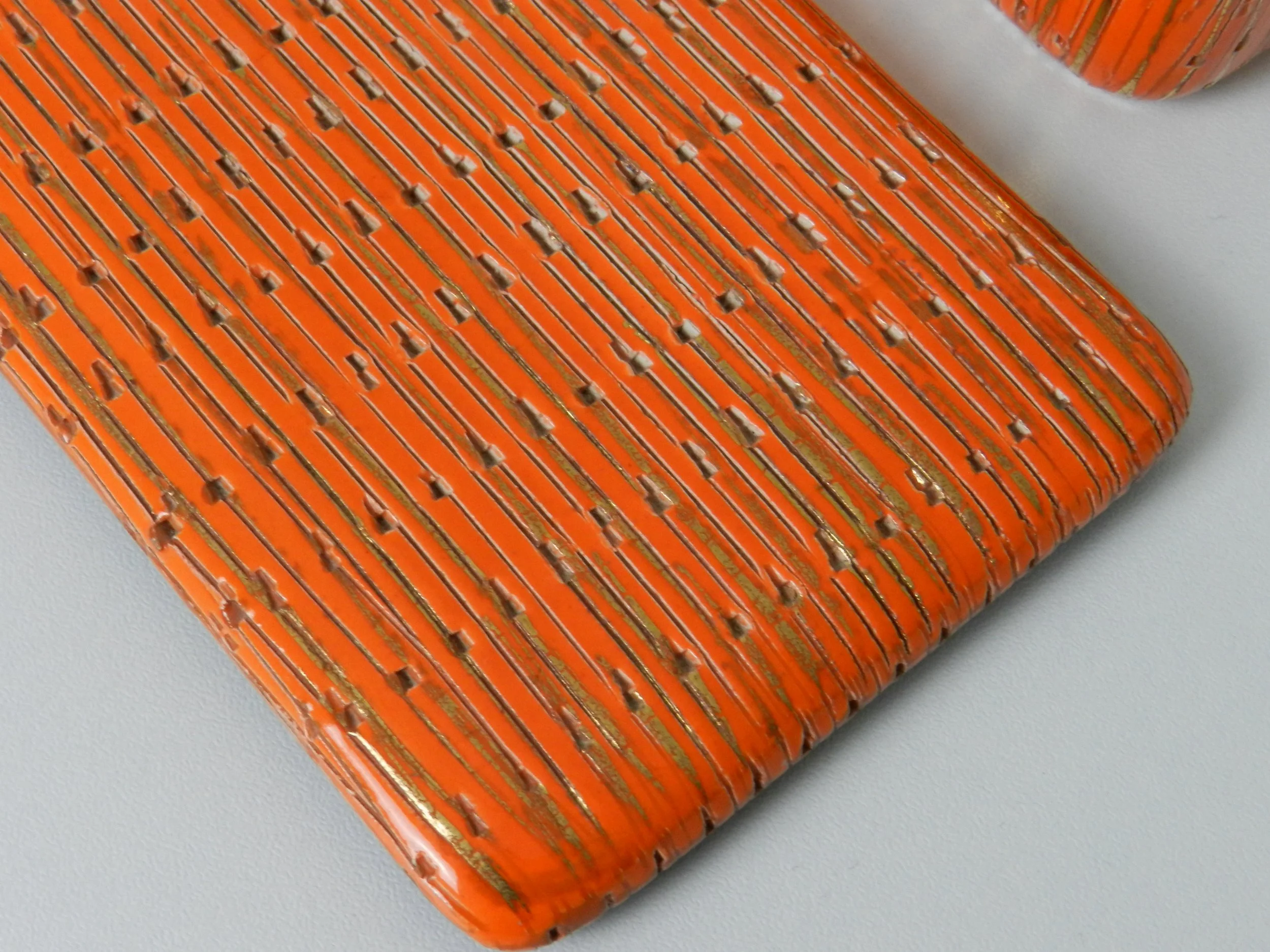 Ceramic lidded box by Bitossi.  Italy, 1960s.