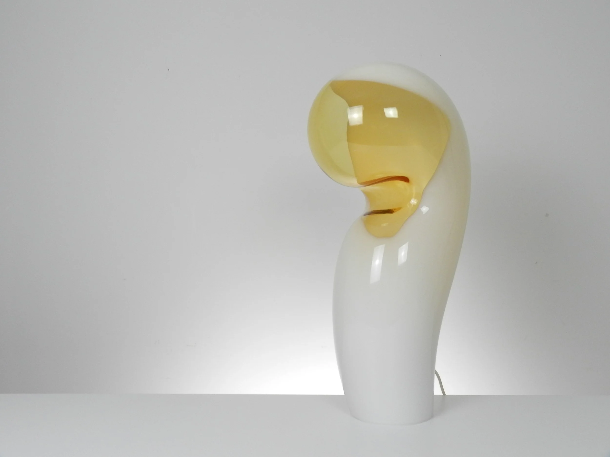 Tall Murano glass lamp designed by Gino Vistosi.  Italy, 1960.