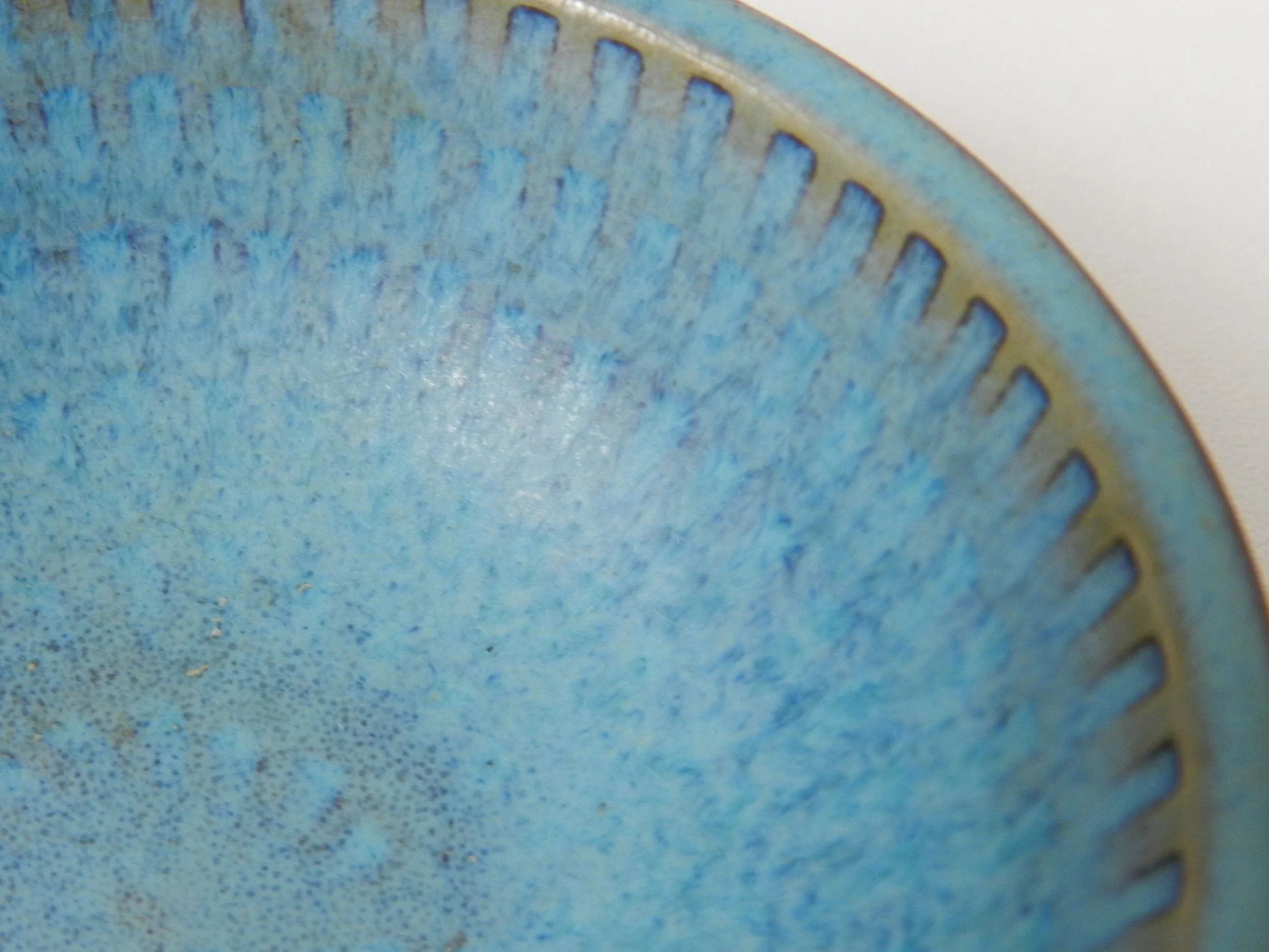 Spectacular small bowl by Stig Lindberg for Gustavsberg.  Sweden, 1950s.